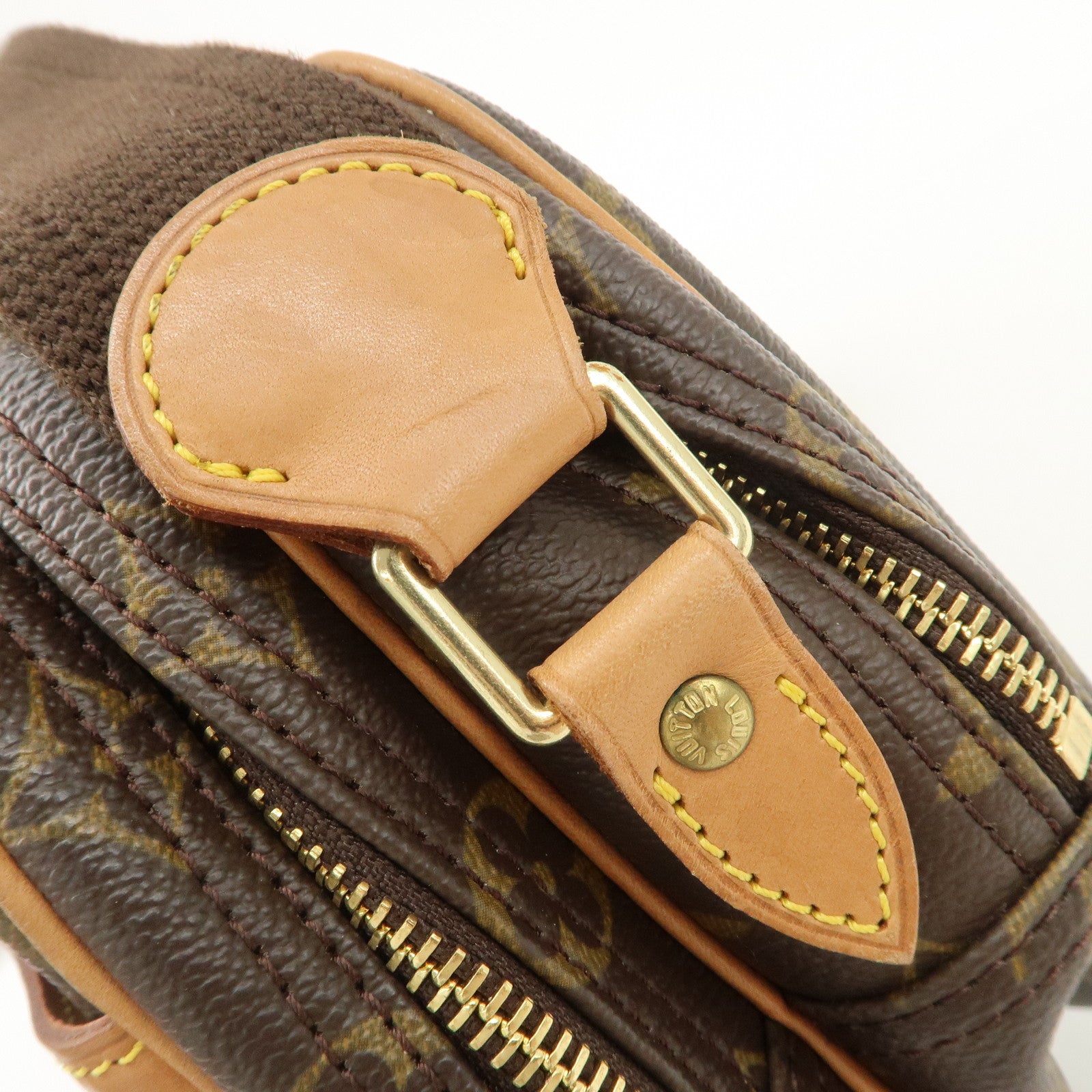 Louis Vuitton Monogram Reporter PM Shoulder Bag Brown M45254 Used