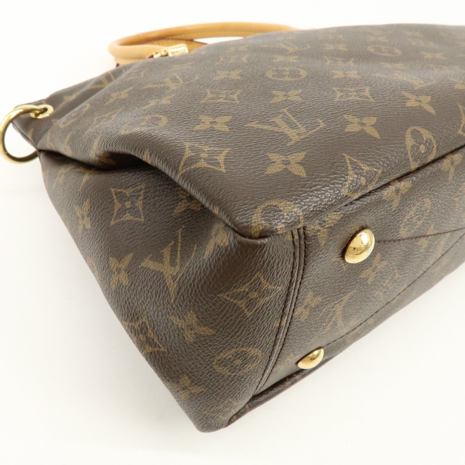 Louis Vuitton Monogram Pallas Hand Bag Shoulder Bag Avana M40907