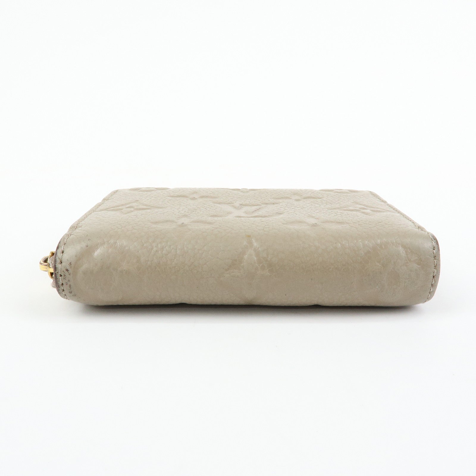 Louis Vuitton Monogram Empreinte Round Zippy Coin Case Beige M68696