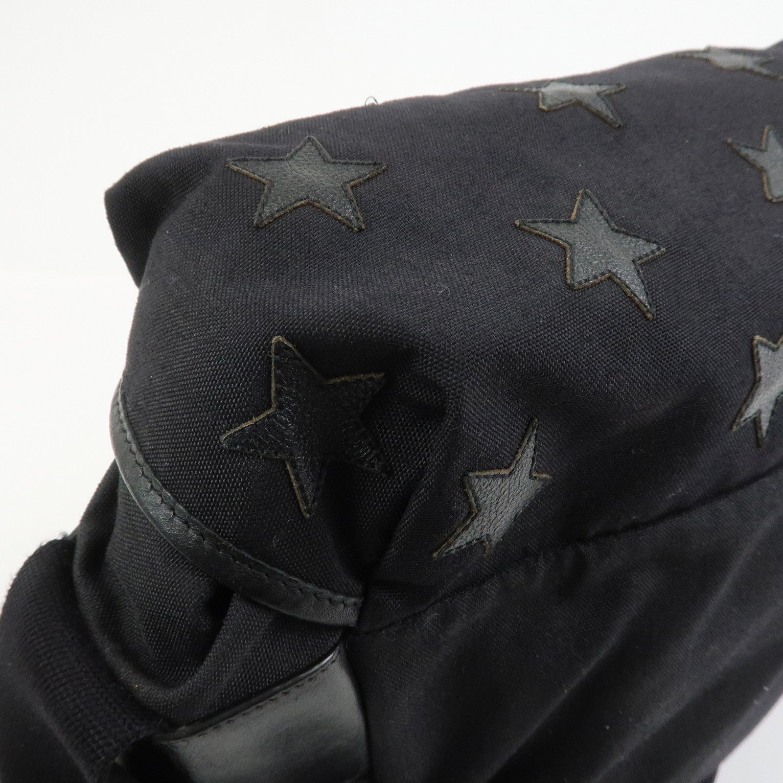 SAINT LAURENT PARIS Canvas Leather Crossbody Shoulder Bag Star