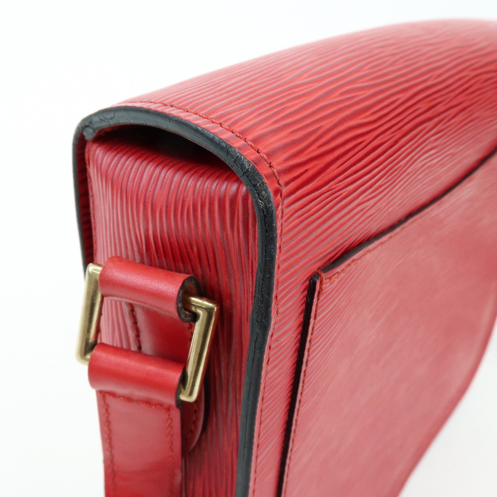 Louis Vuitton Epi Saint Cloud Shoulder Bag Crossbody Bag Red M52197