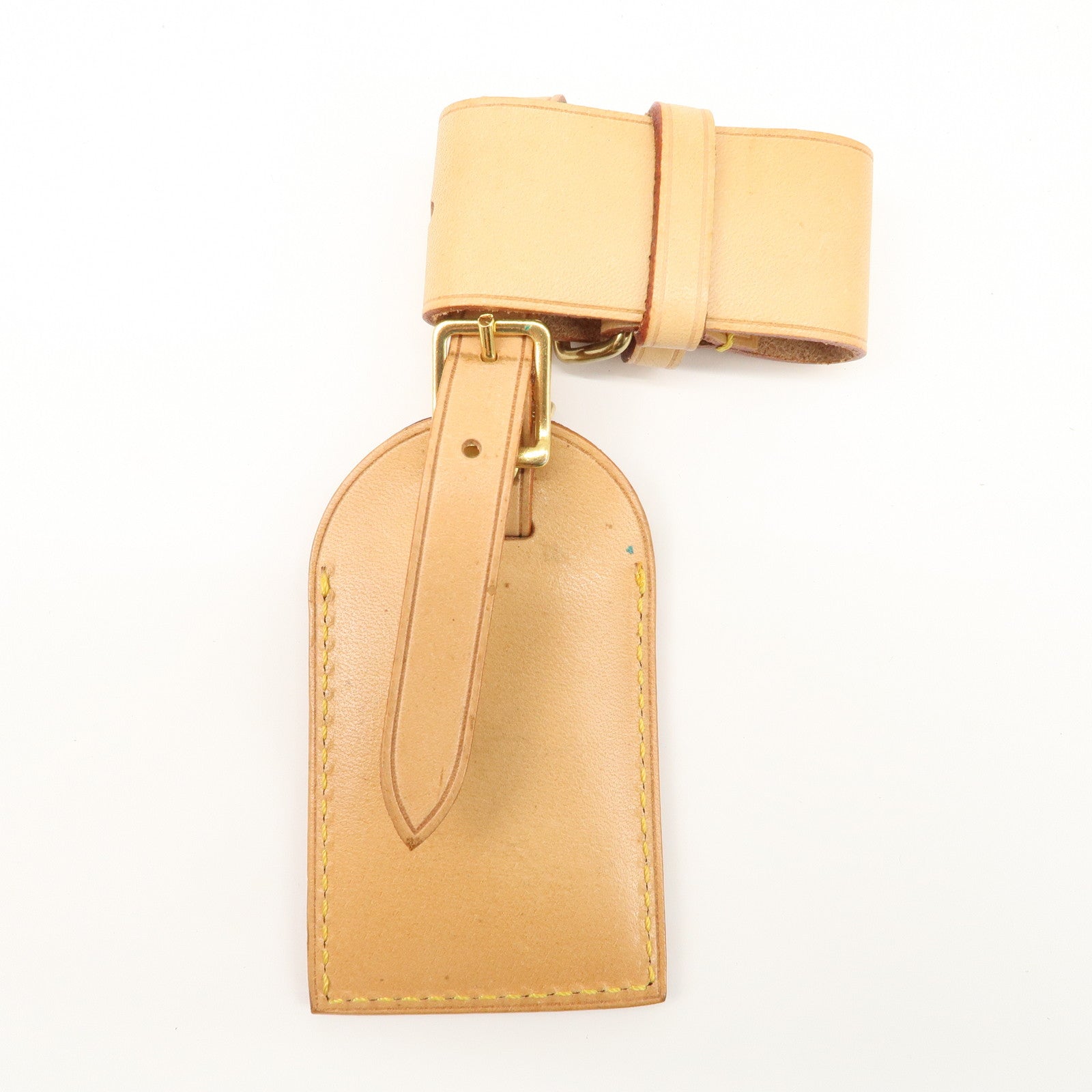 Louis Vuitton Set of 15 Nume Leather Name Tag & Poignet Natural Used