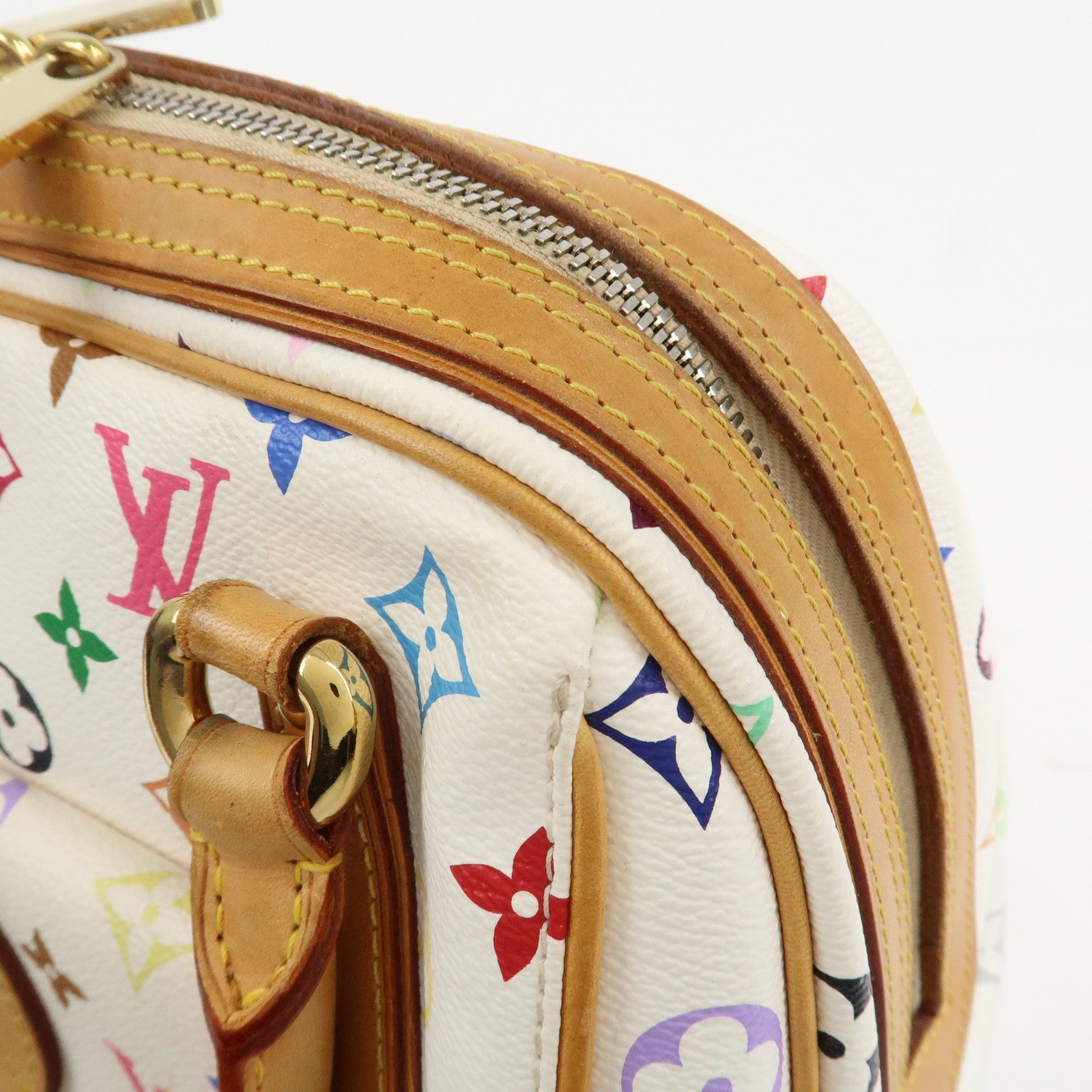 Louis Vuitton Monogram Multicolor Priscilla Hand Bag Blanc M40096