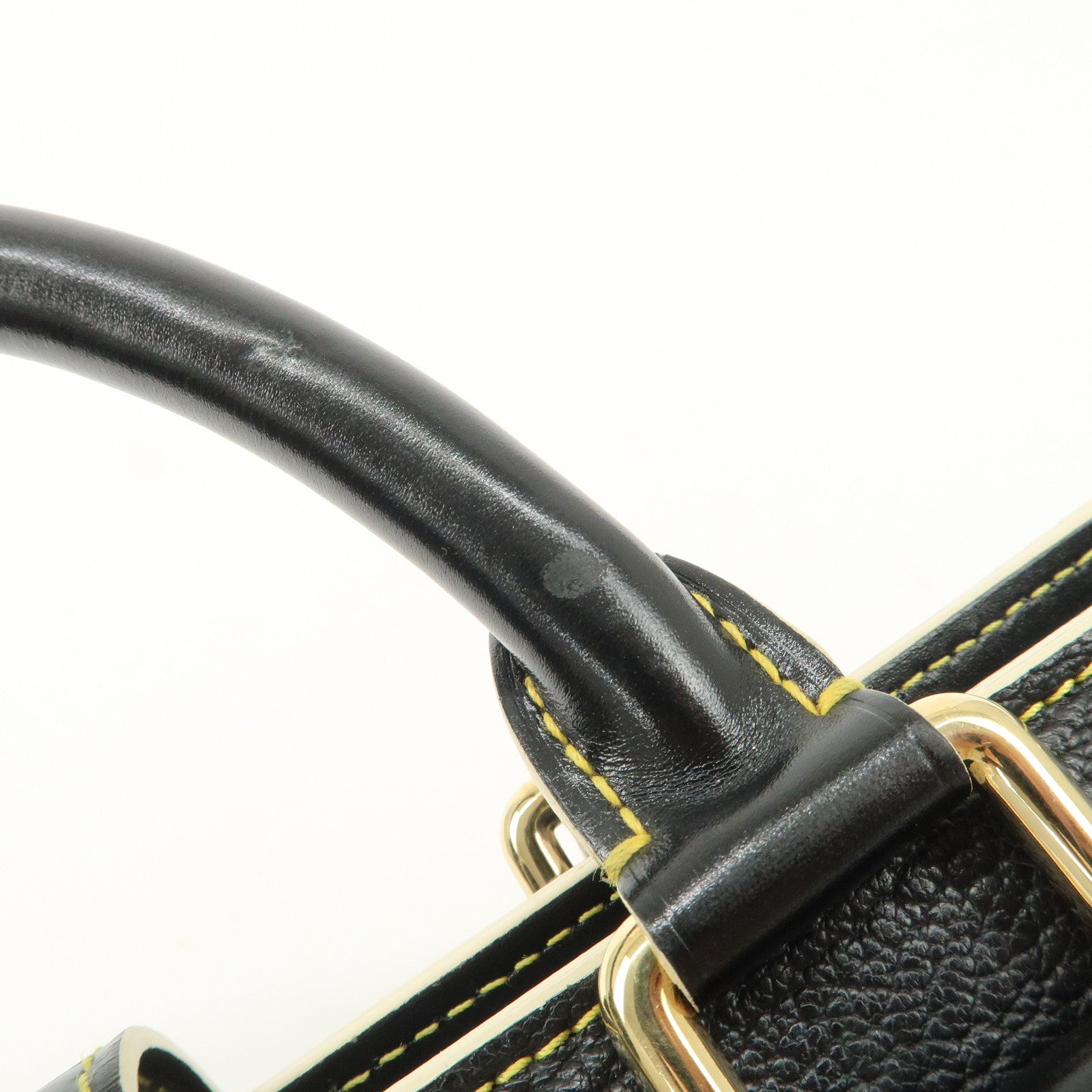 Louis Vuitton Suhari Leather Epanui PM Hand Bag Noir M91851 Used