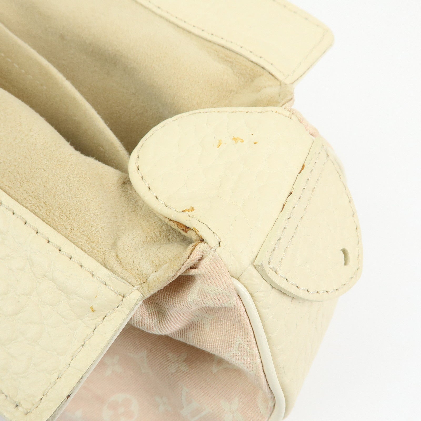 Louis Vuitton Monogram Mini Lin Trapeze PM Canvas Hand Bag M40062