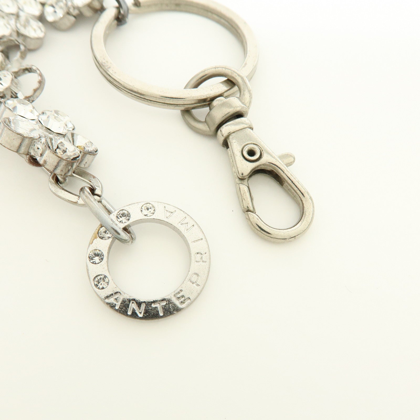 ANTEPRIMA Set of 4 PVC Wire Hand Bag Pouch Bag Charm Silver Gold