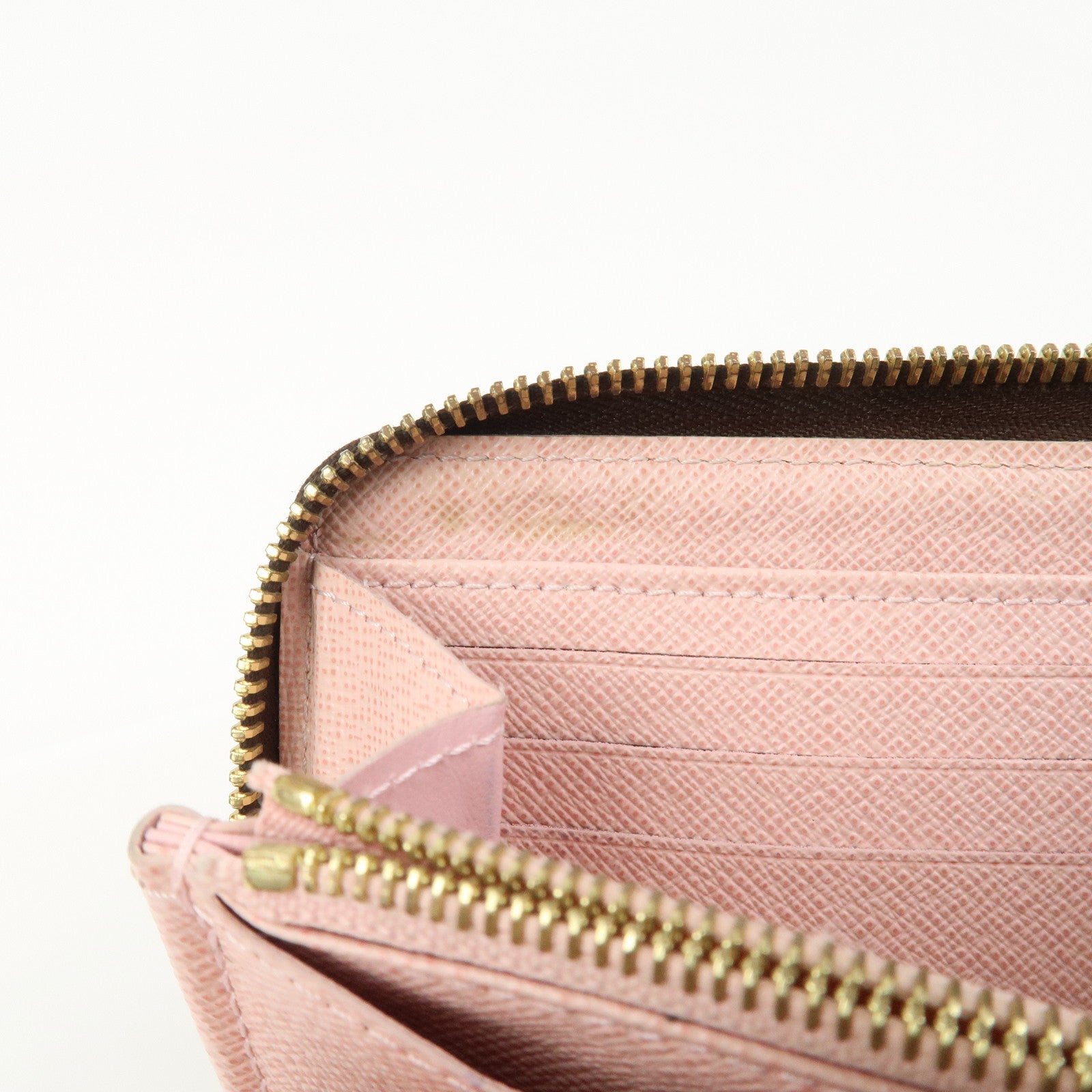 Louis Vuitton Monogram Zippy Long Wallet Rose Ballerine M41894