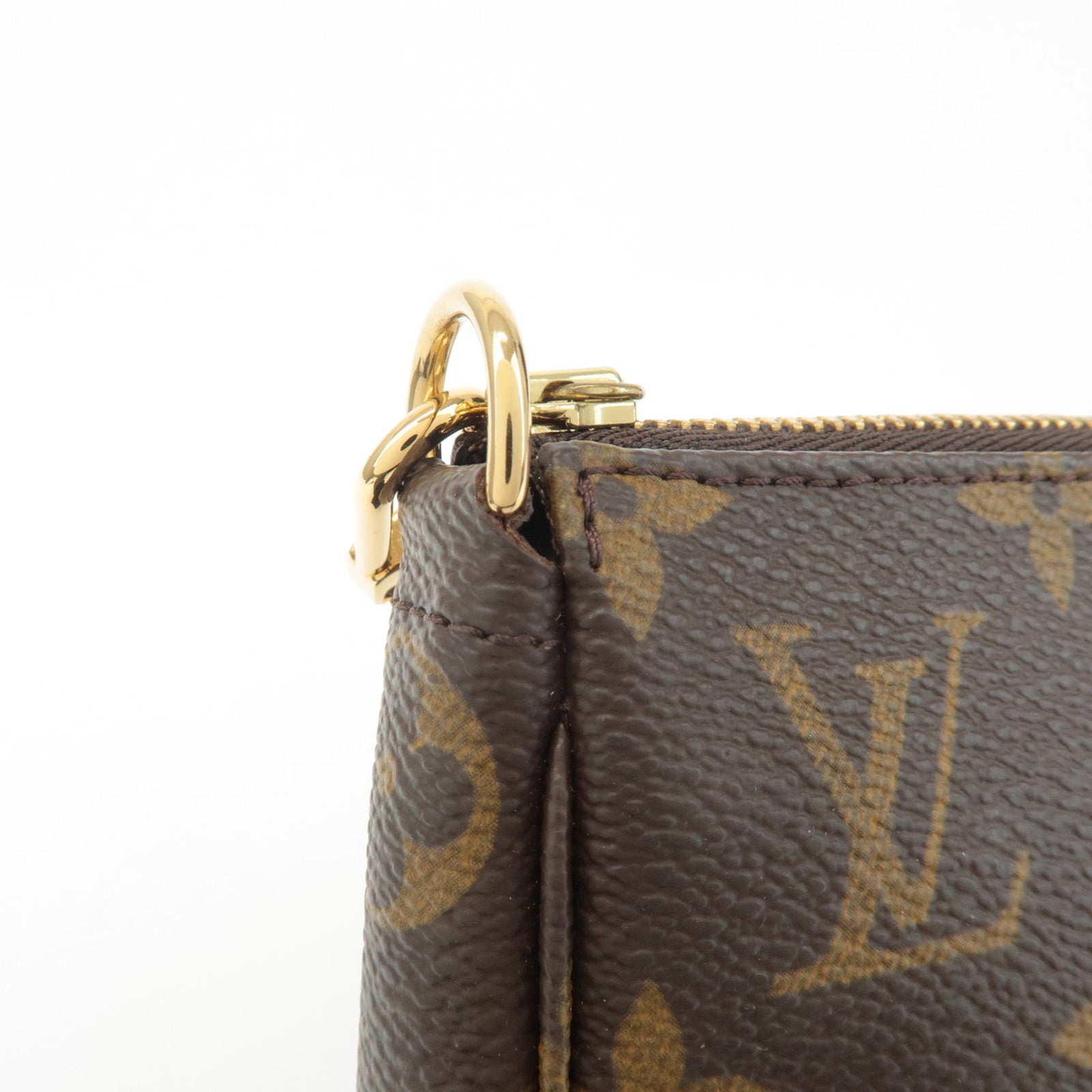Louis Vuitton Monogram Pochette Accessoires Hand Bag Brown M51980