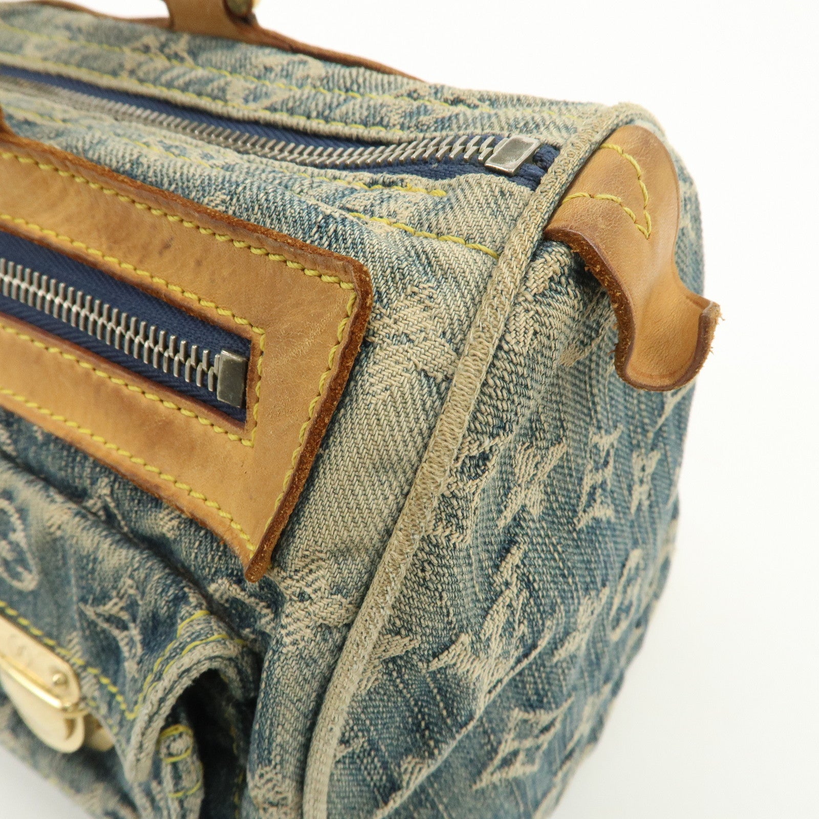 Louis Vuitton Monogram Denim Neo Speedy Boston Bag Blue M95019