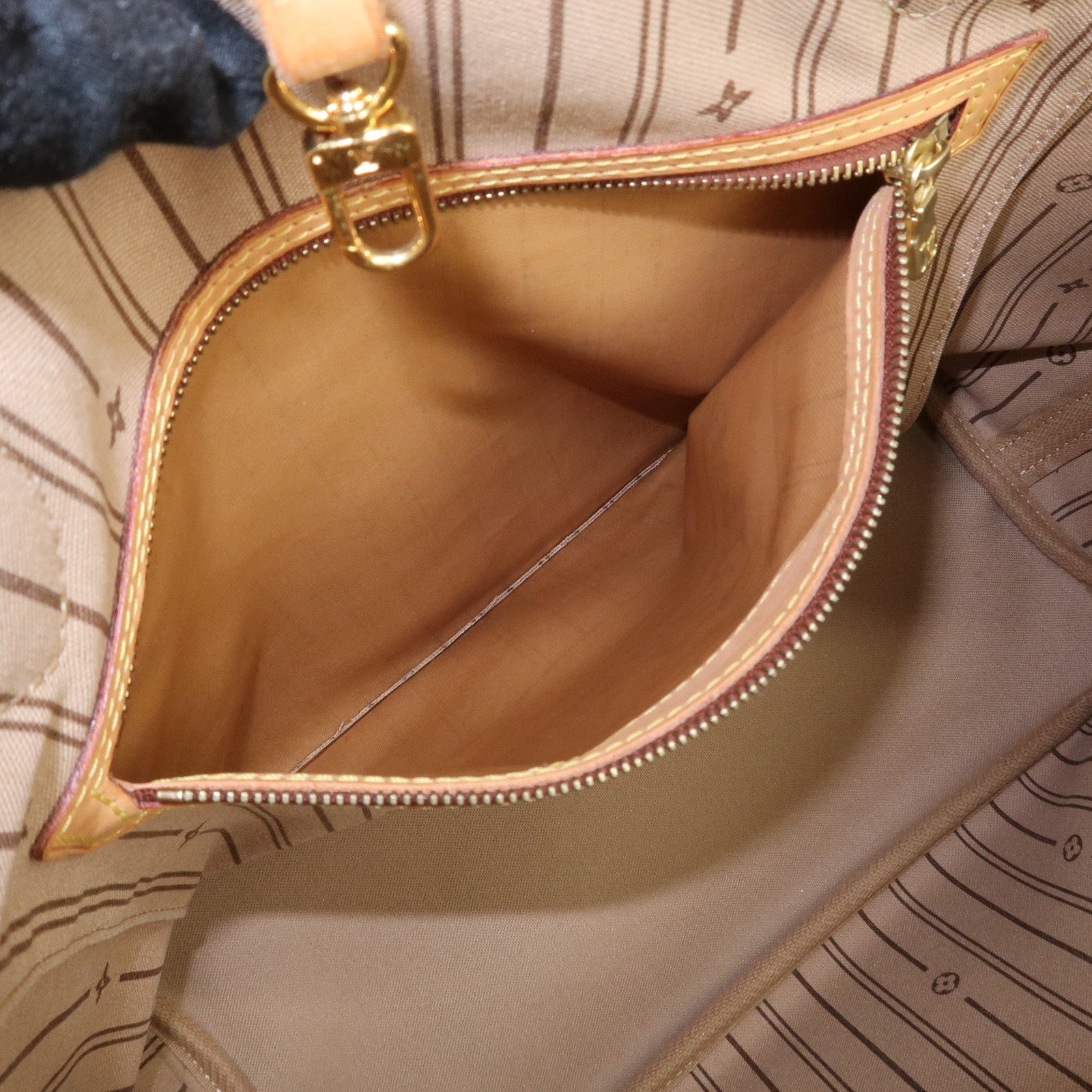 Louis Vuitton Monogram Neverfull MM Tote Bag Brown M40156 Used