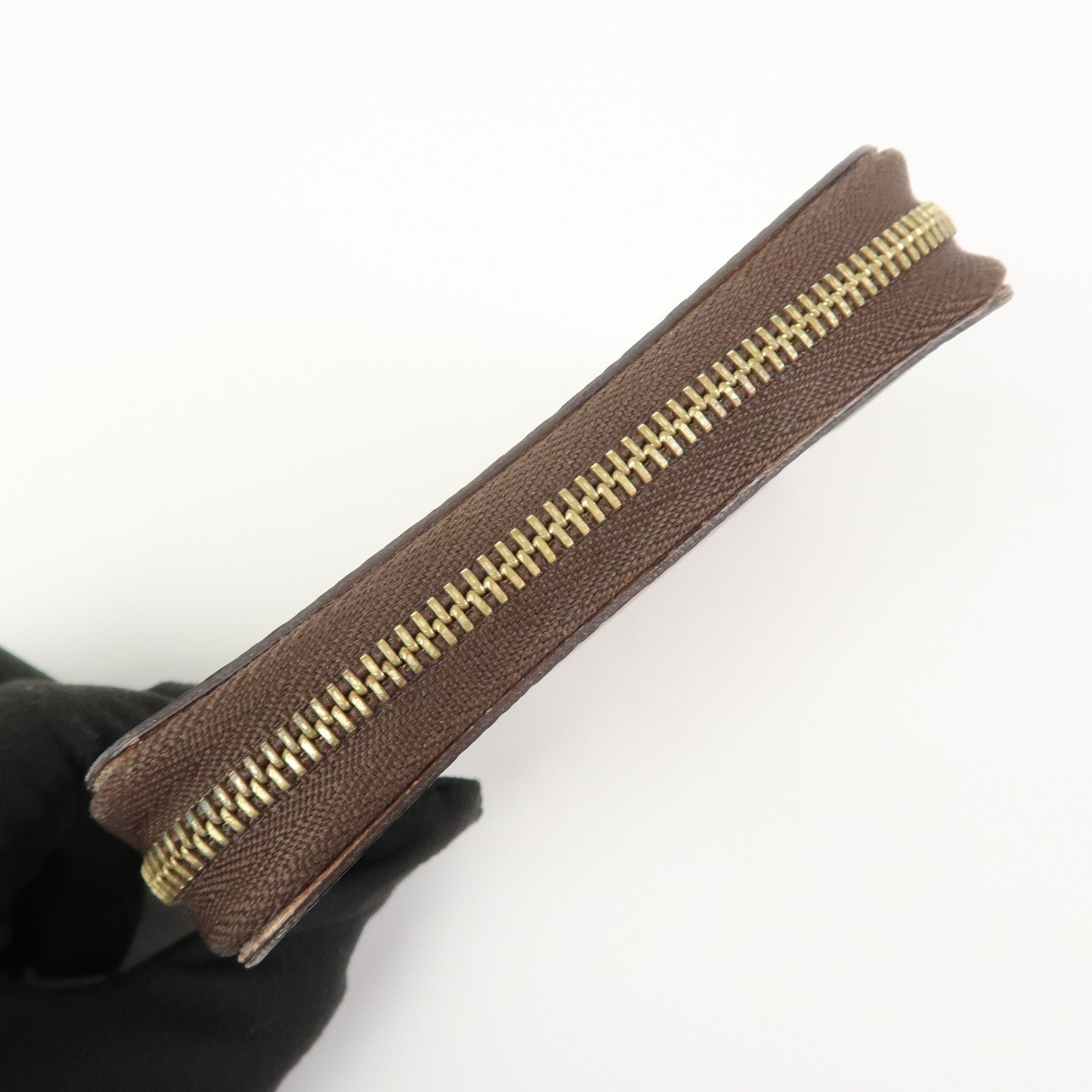 Louis Vuitton Damier Zippy Coin Case Wallet Brown N63070