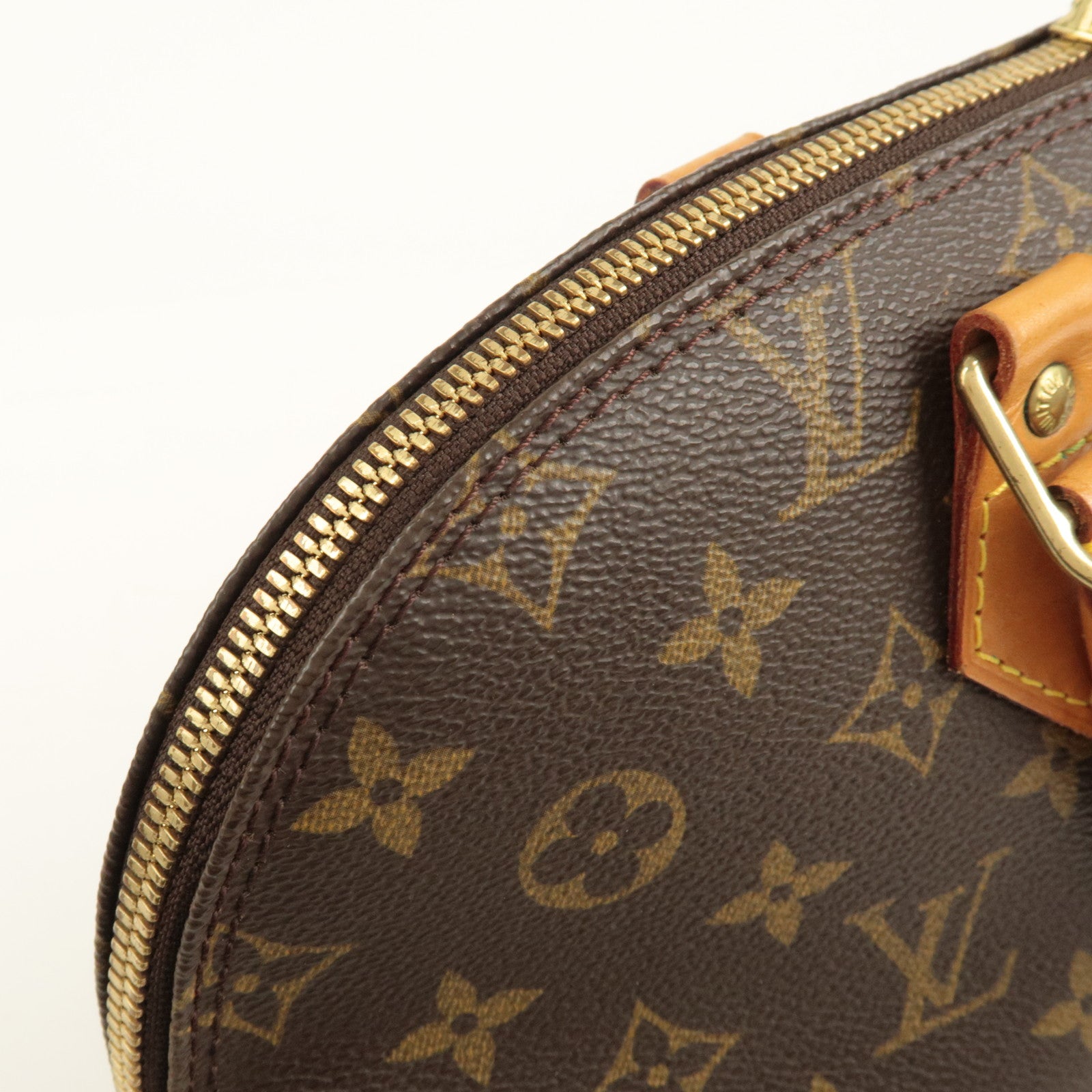 Louis Vuitton Monogram Alma Hand Bag Brown M51130 Used