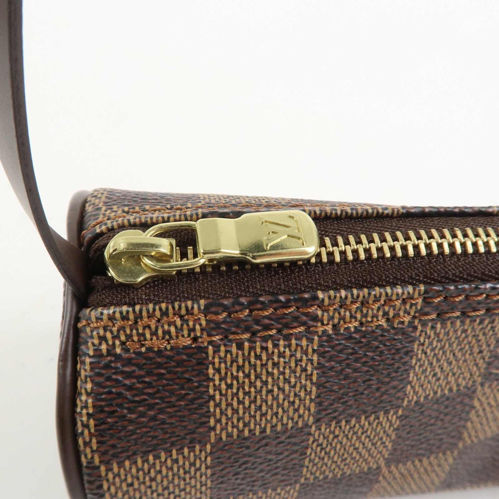 Louis Vuitton Damier Ebene Mini Pouch for Papillon Bag Brown
