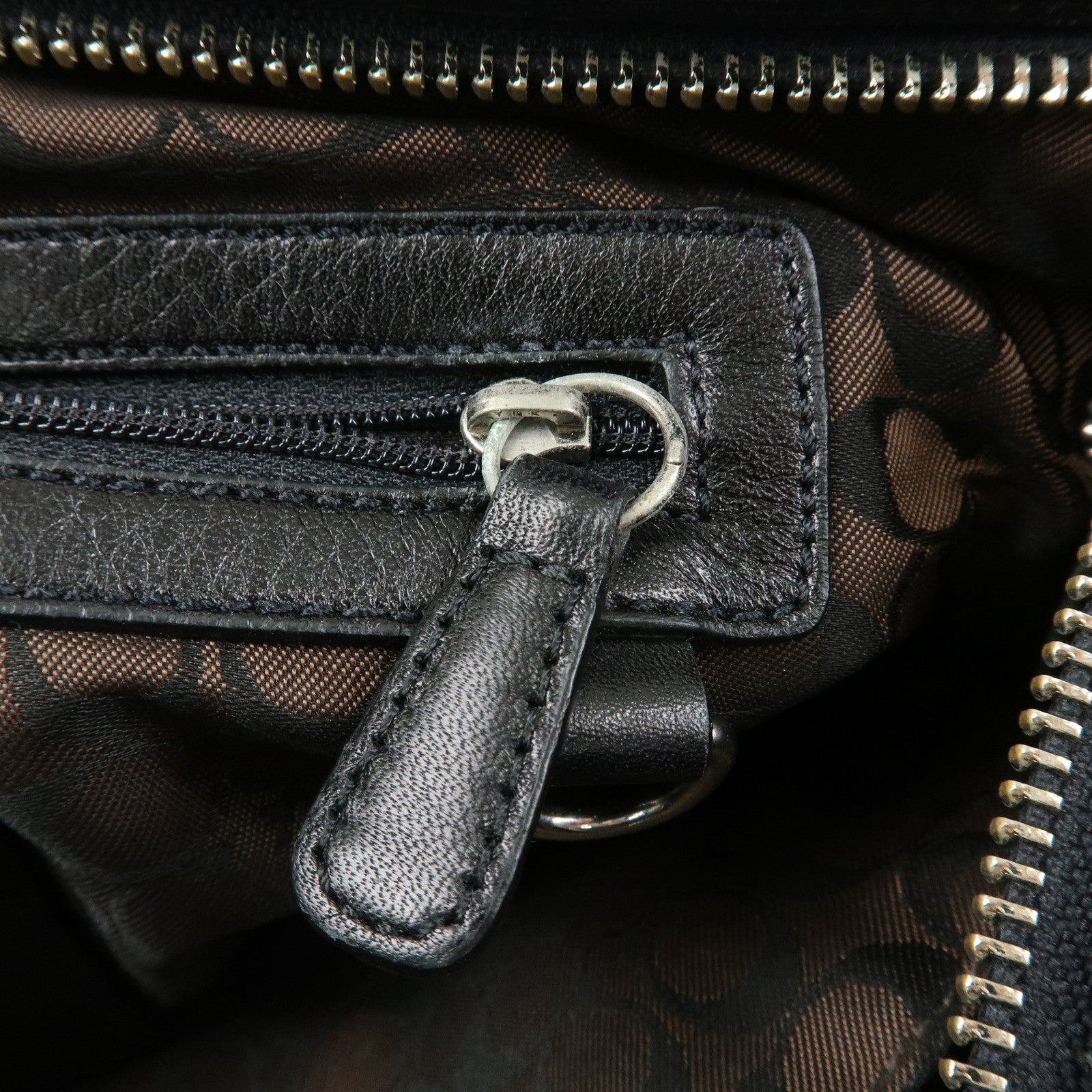 COACH Set of 3 Signature Canvas Leather Shoulder Bag Hand Bag