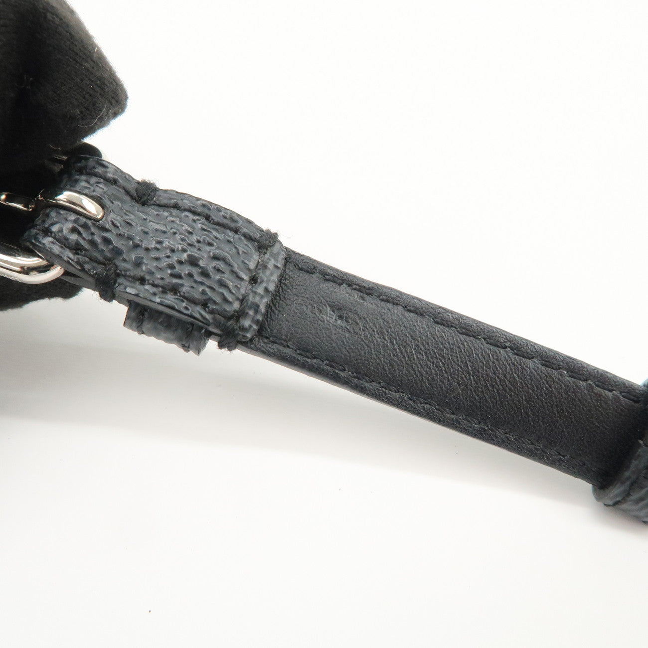 Louis Vuitton Damier Glaphite Bracelet Sign It Black Silver M6616E