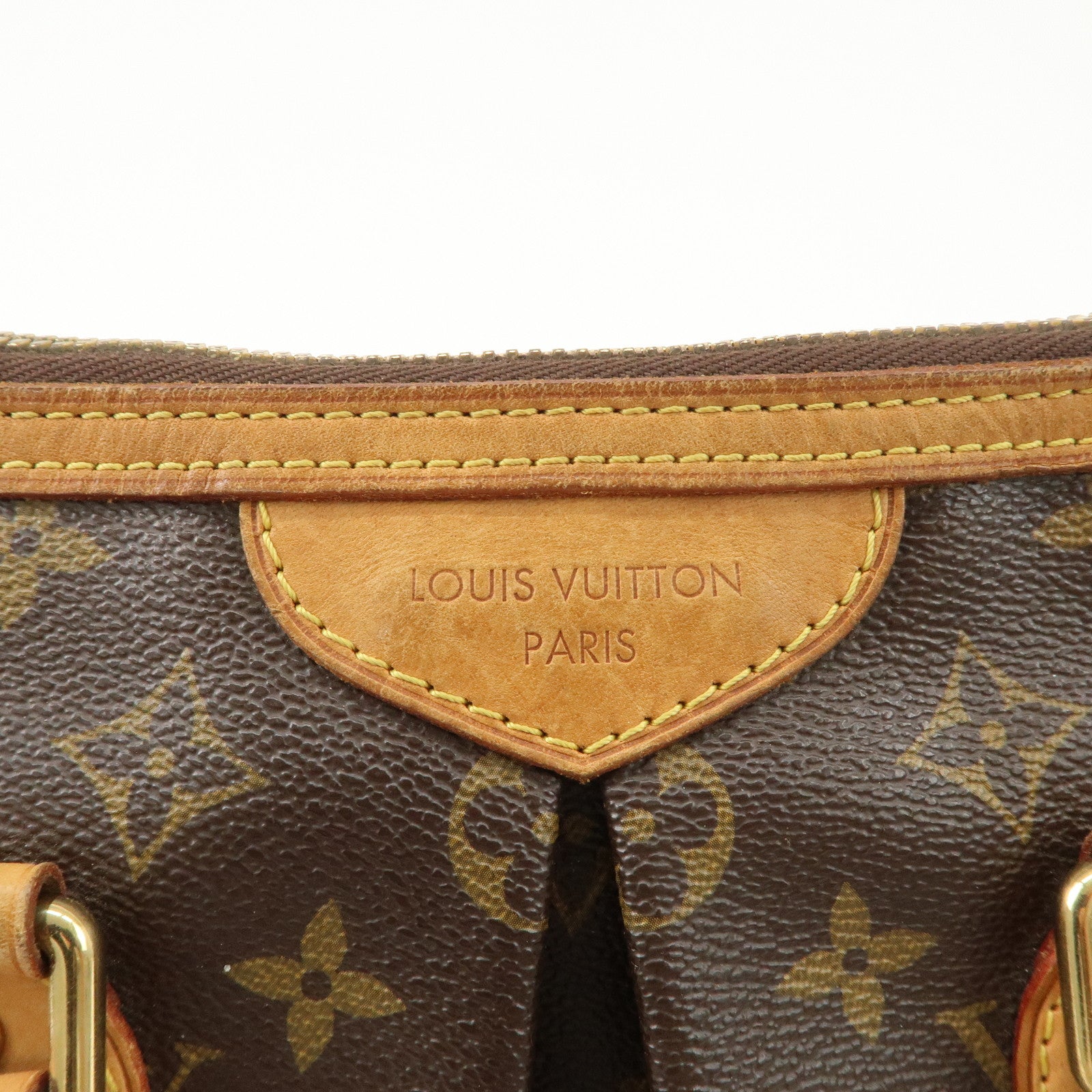 Louis Vuitton Monogram Palermo PM 2Way Hand Bag Brown M40145 Used