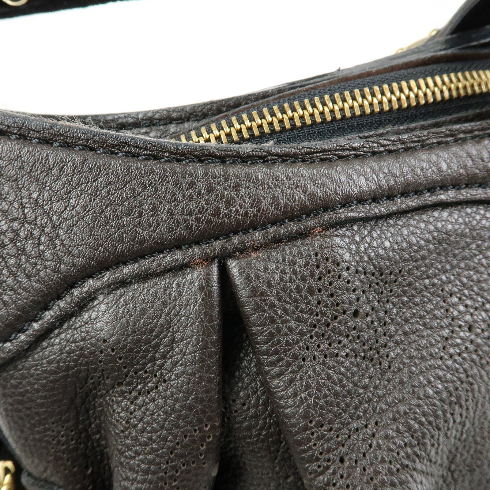 Louis Vuitton Monogram Mahina XS Leather 2Way Bag Chocolat M95972