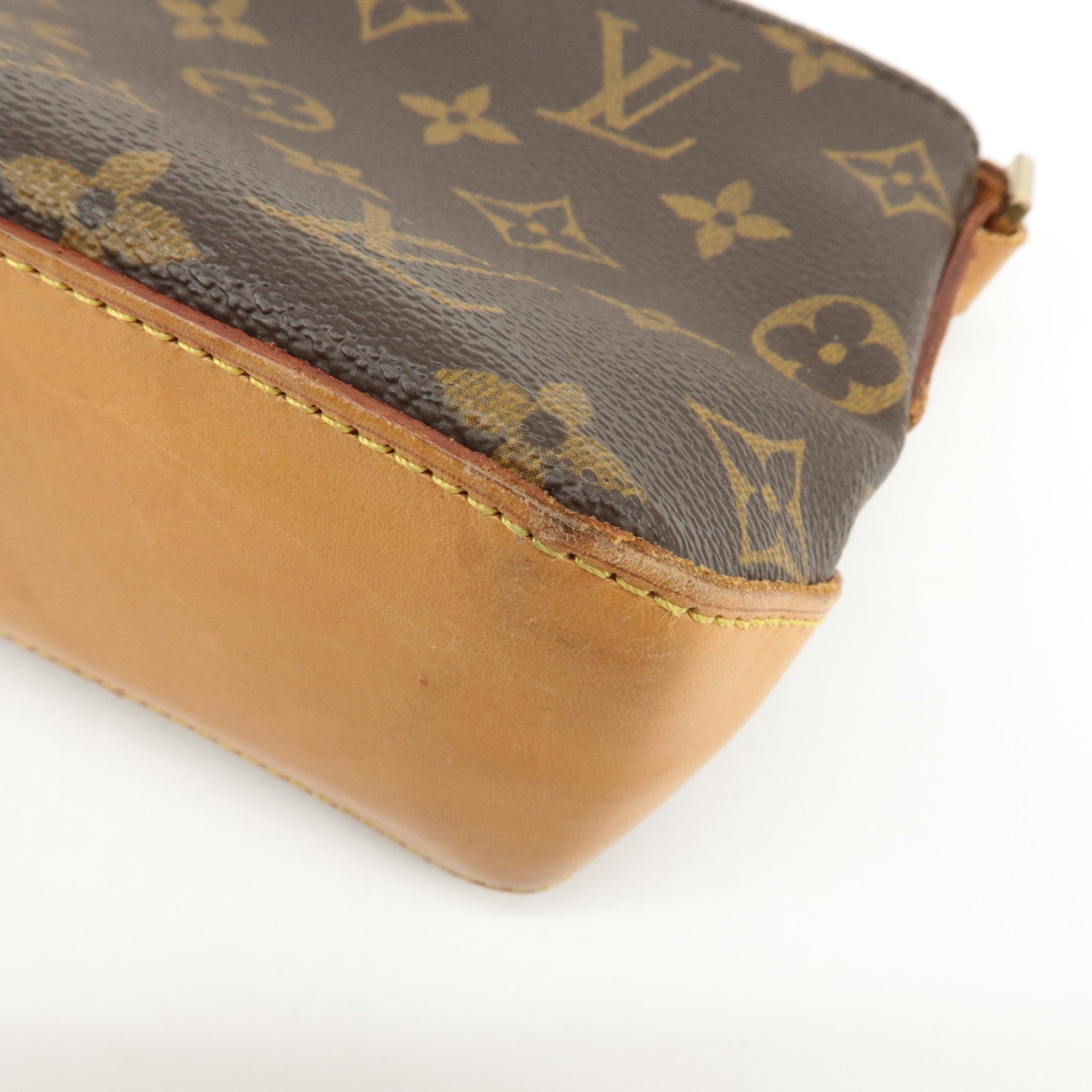 Louis Vuitton Monogram Trotteur Shoulder Bag Brown M51240 Used