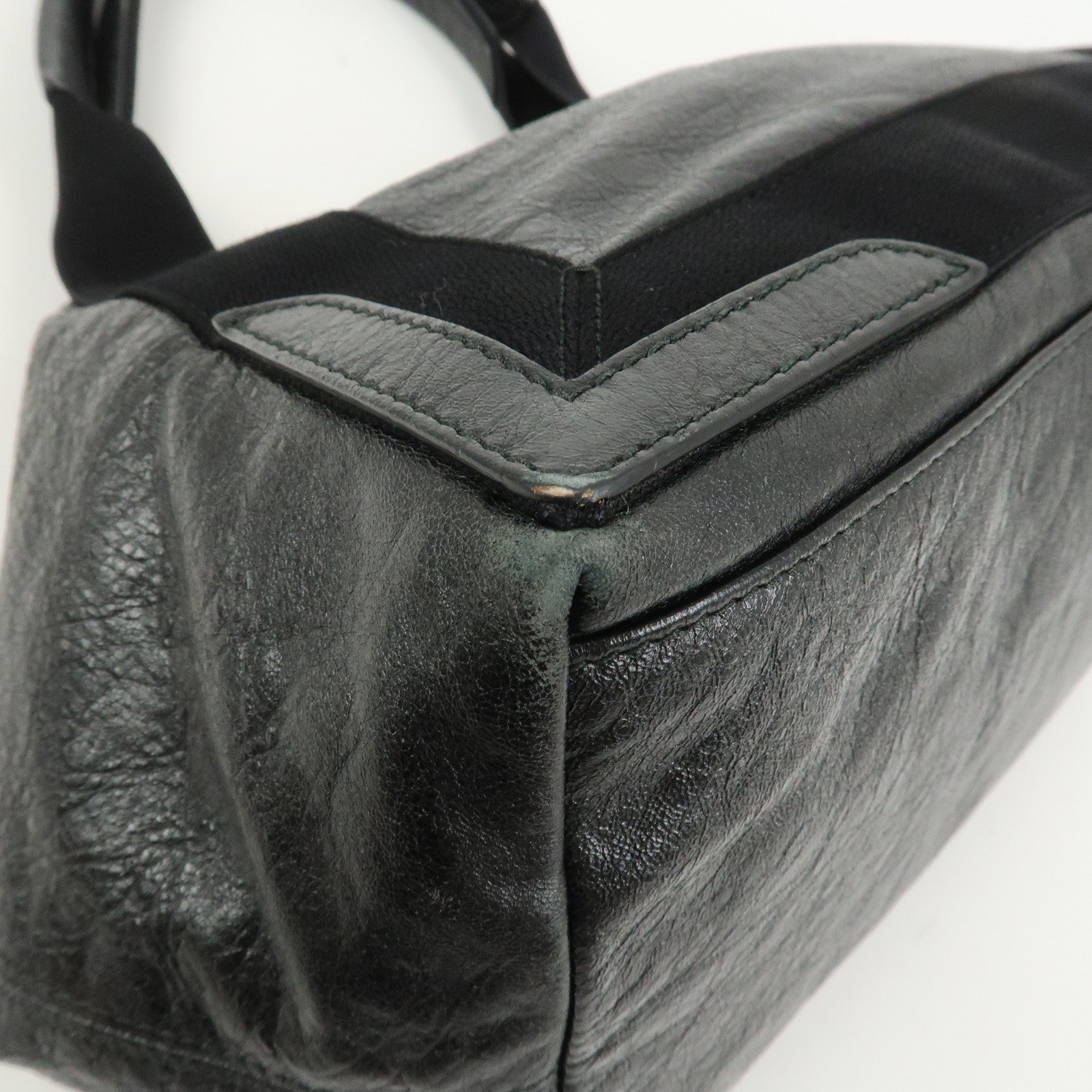 BALENCIAGA Exclusive Line Leather Black 339933