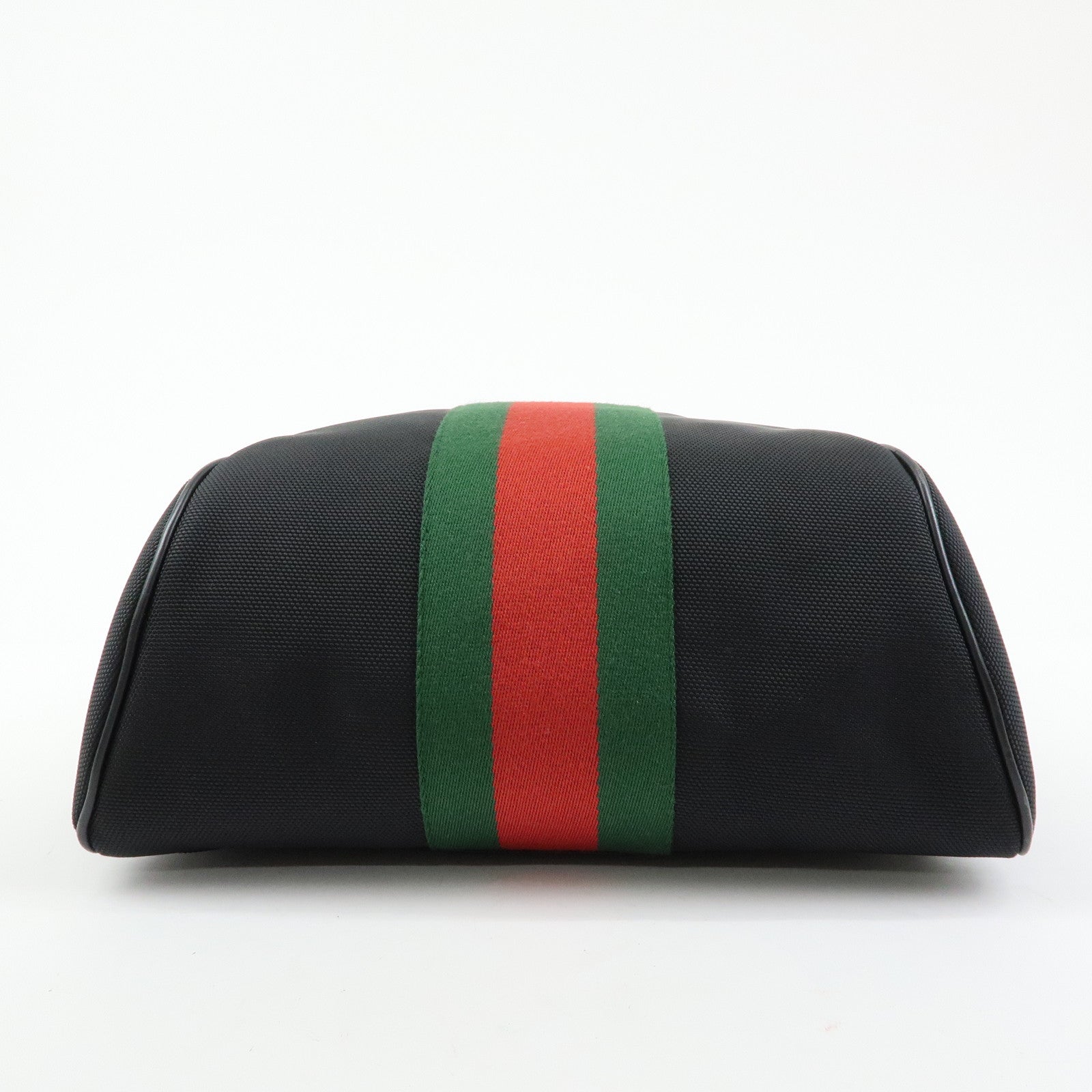 GUCCI Sherry Canvas Leather Backpack Rucksack Black 630917