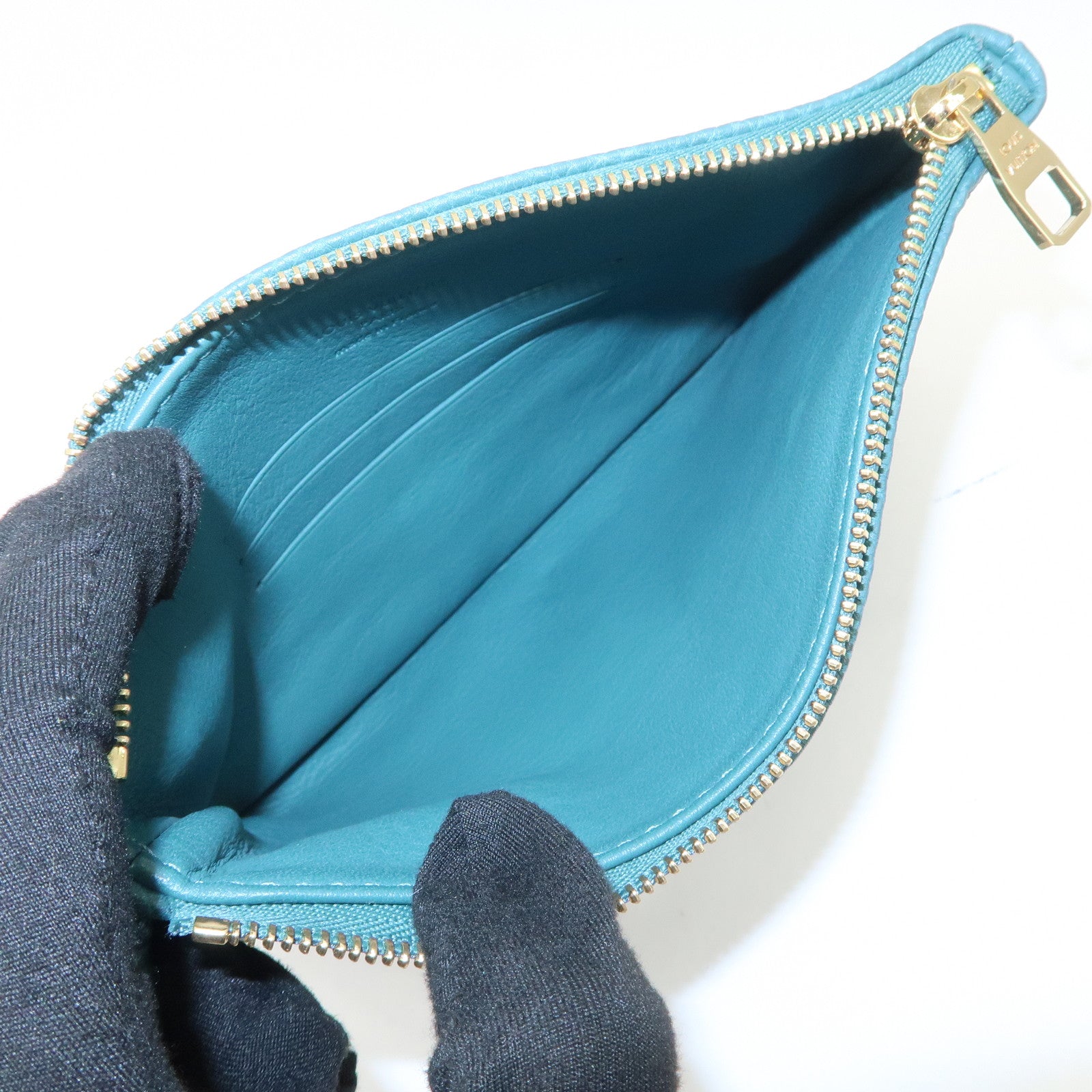 Louis Vuitton Monogram Mahina Selene MM Shoulder Bag Lagon M93986