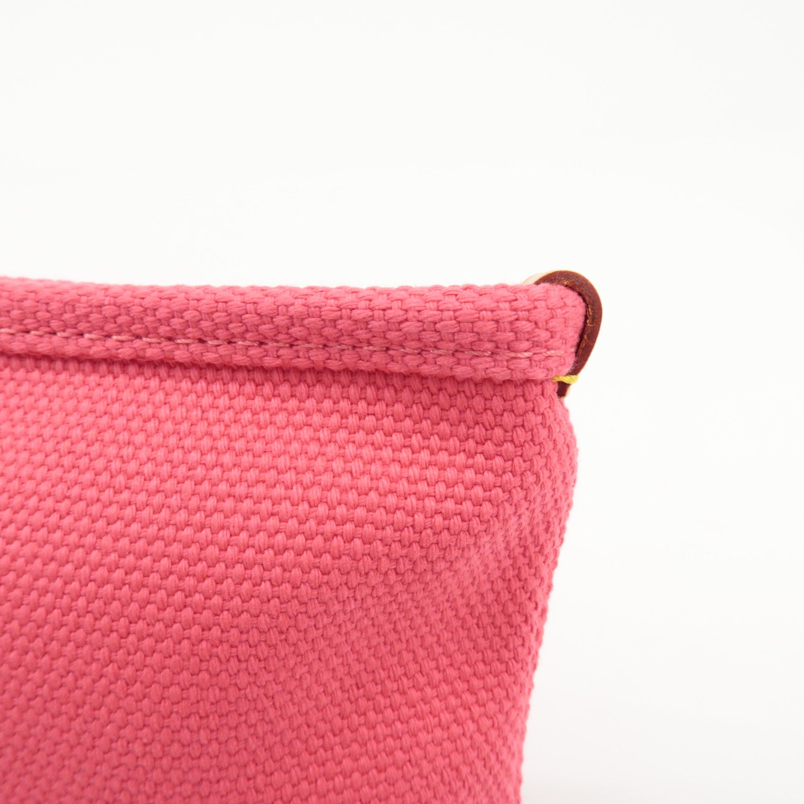 Louis Vuitton Antigua Canvas Leather Pochette Plat PM Pink M40068 Used