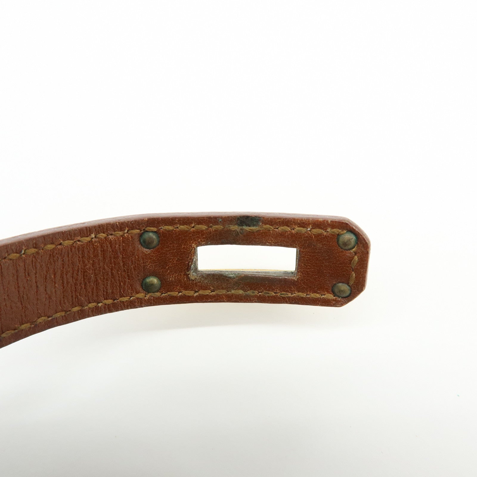 HERMES Vaux Swift Mini Kelly Double Tour Bracelet Brown