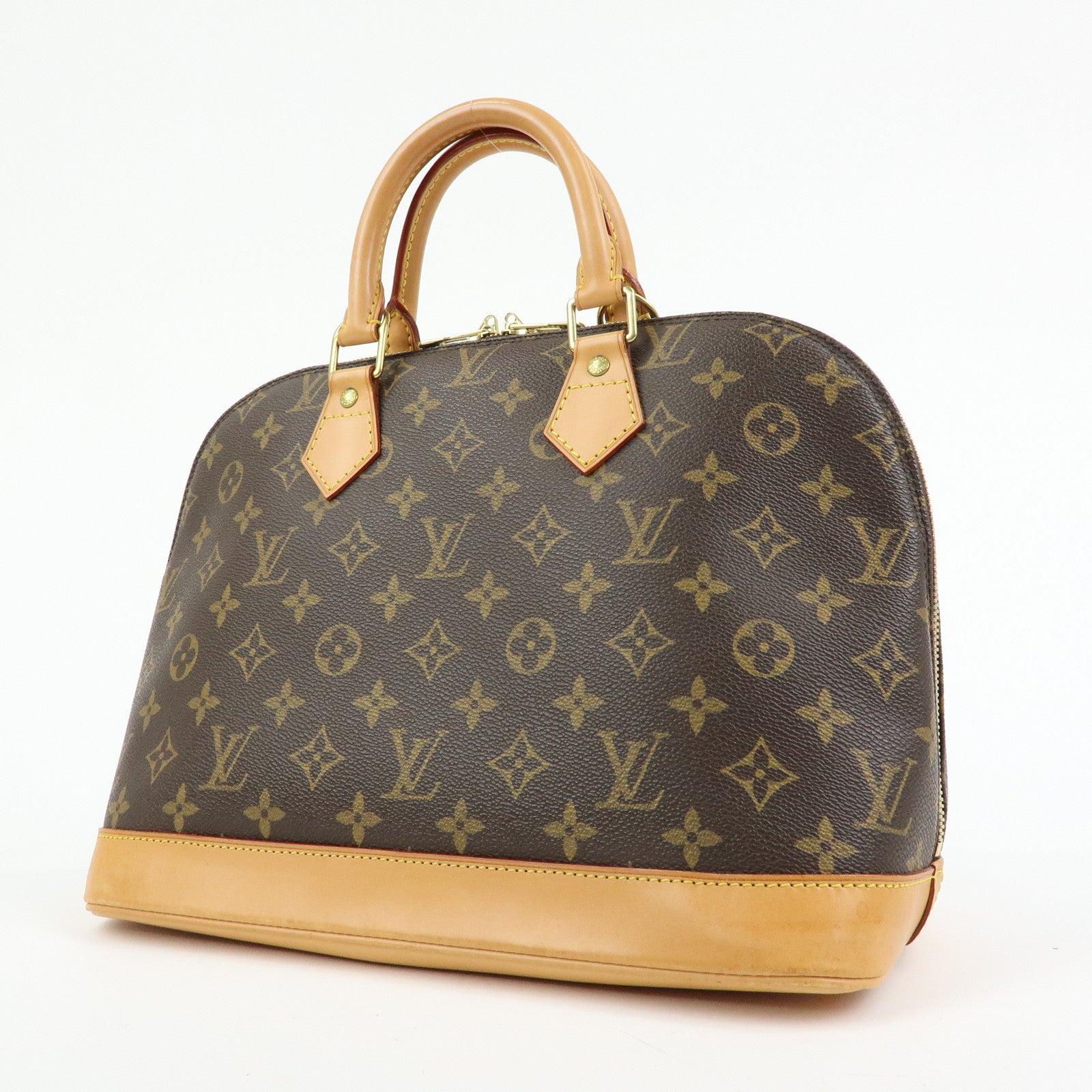 Louis Vuitton Monogram Alma Hand Bag Brown M51130