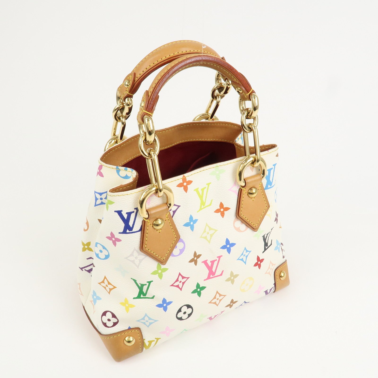 Louis Vuitton Monogram Multicolor Audra Hand Bag Blanc M40047