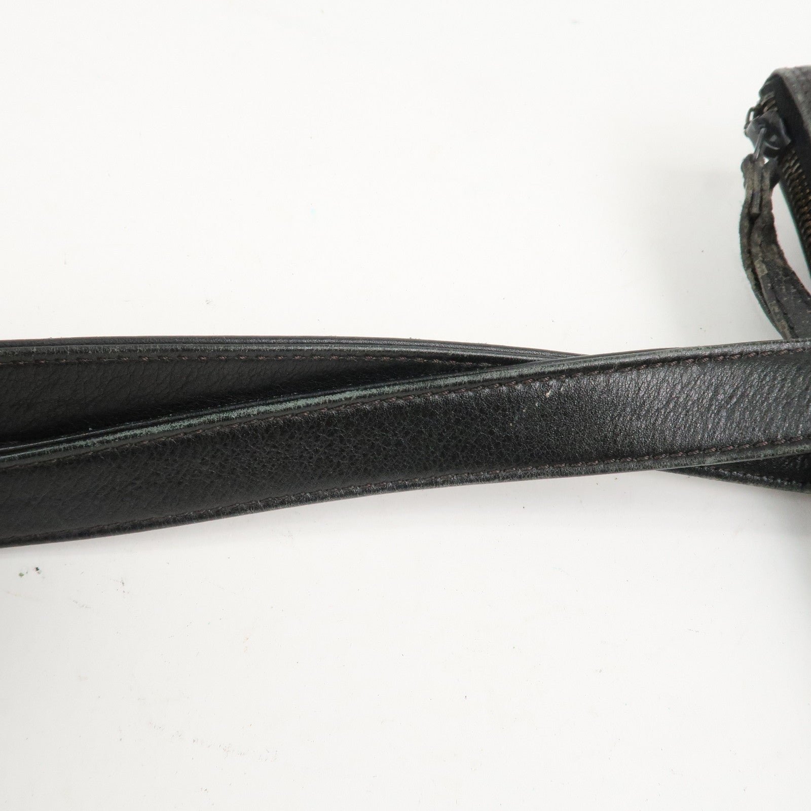 CHANEL COCO Mark Leather Tote Bag Shoulder Bag Black