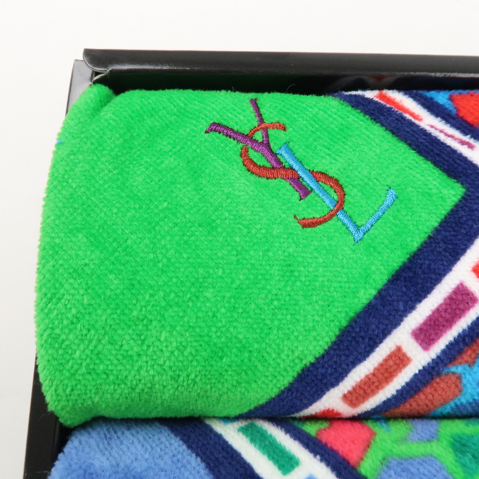 SAINT LAURENT Set of 3 Cotton 100 % Towel Hand Towel Multicolor Used