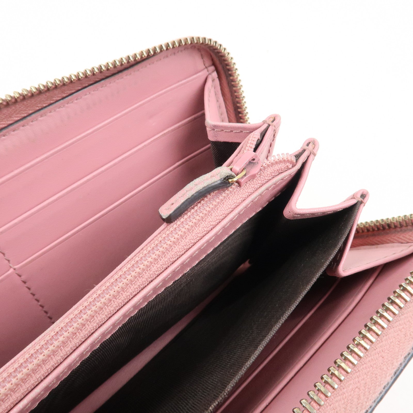 GUCCI Micro Guccissima Guccissima Set of 2 Long Wallet Pink Beige Pink