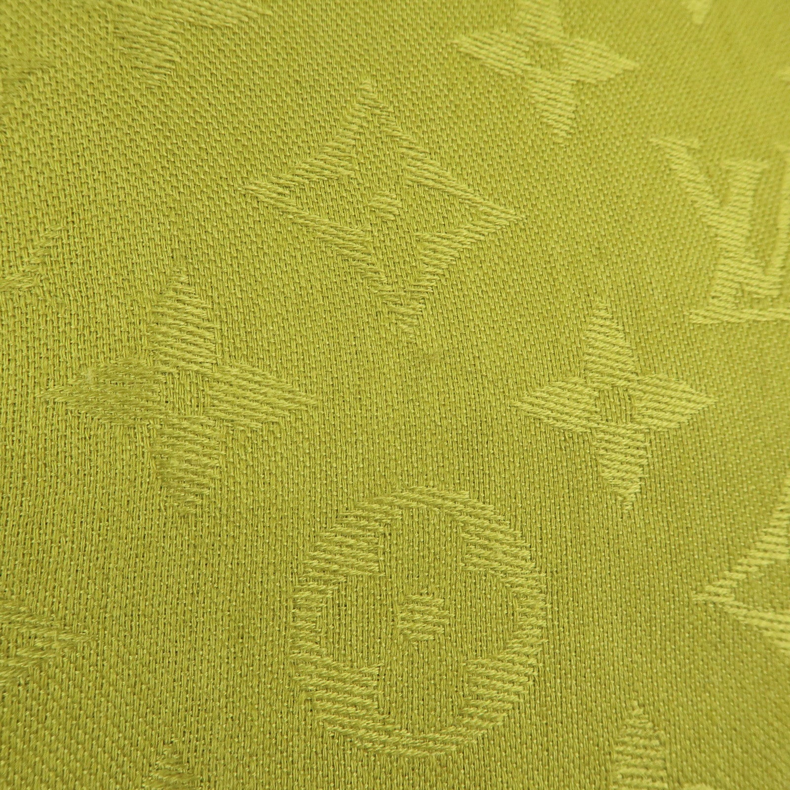 Louis Vuitton Monogrm Silk Wool Scarf Shawl Anis Green M71326