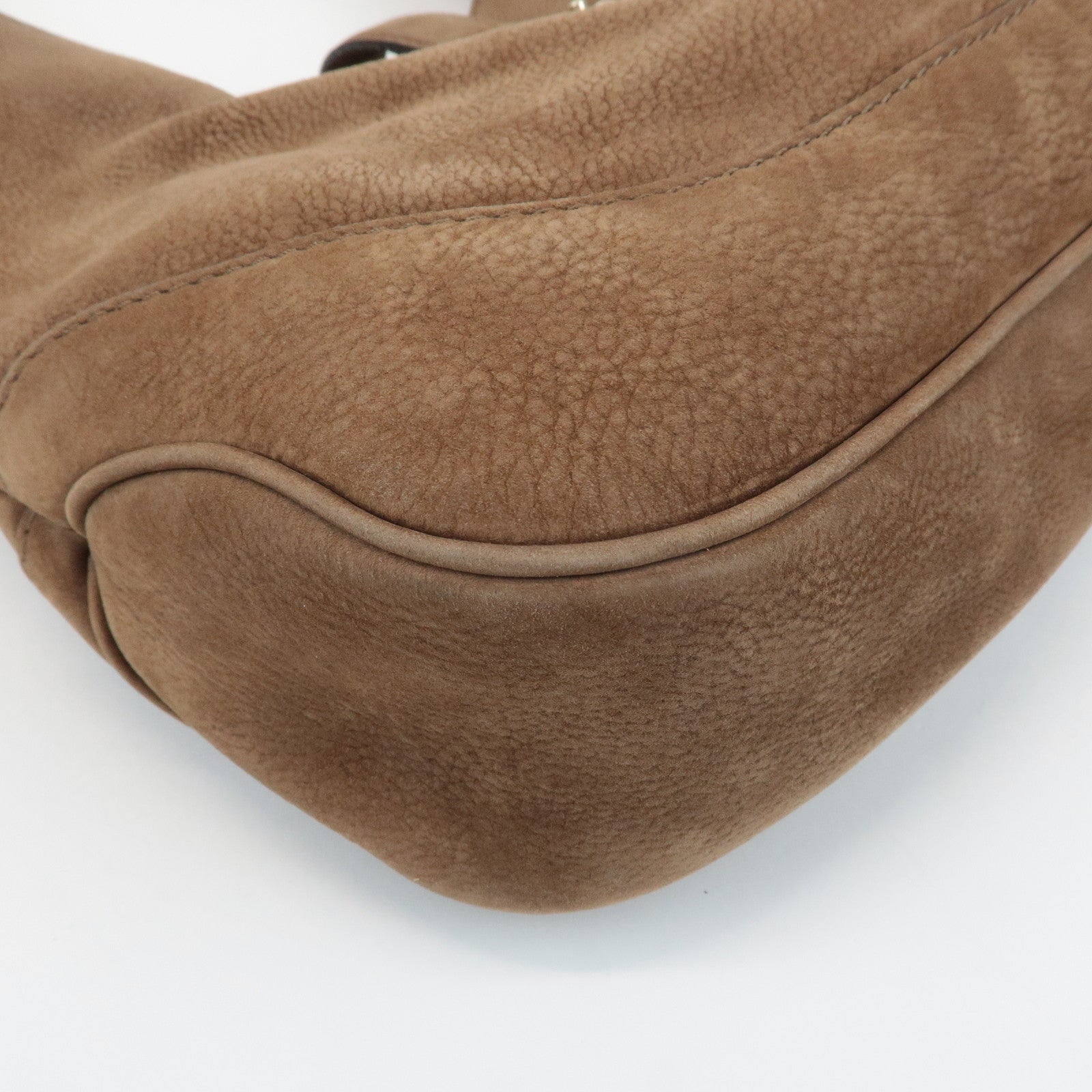 GUCCI New Jackie Leather Shoulder Bag Hand Bag Brown 277520 Used