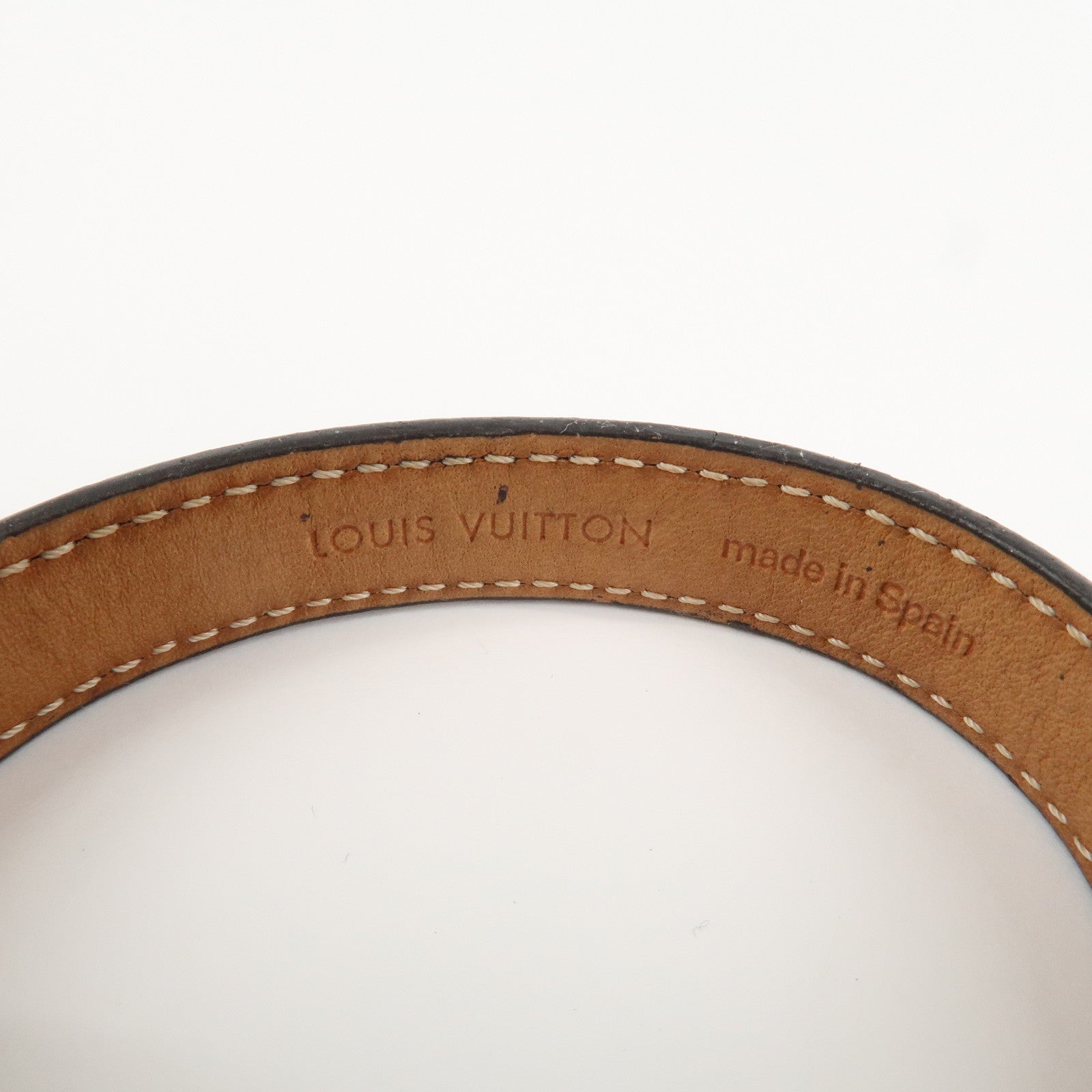 Louis Vuitton Monogram Bracelet Spirit Bangle Gold HDW M6689 Used