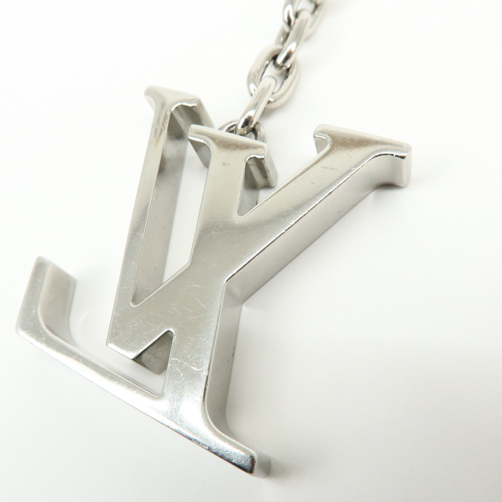 Louis Vuitton Monogram Porte Cles LV Initials Key Ring Charm M01192