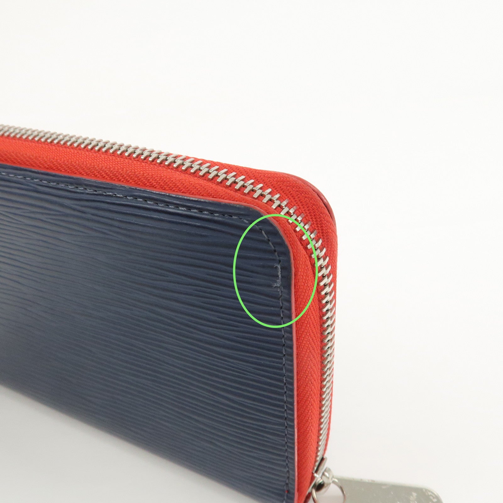 Louis Vuitton Epi Leather Round Zippy Wallet Indigo Blue M67267