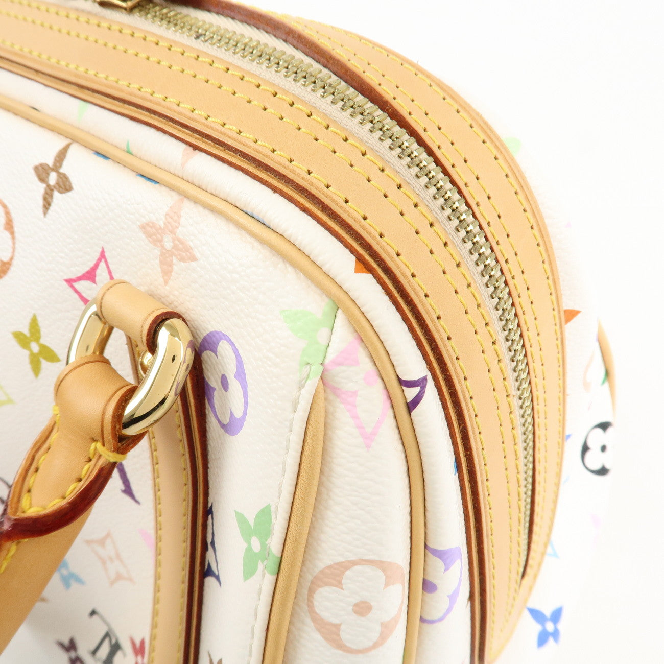 Louis Vuitton Monogram Multicolor Priscilla Hand Bag Blanc M40096