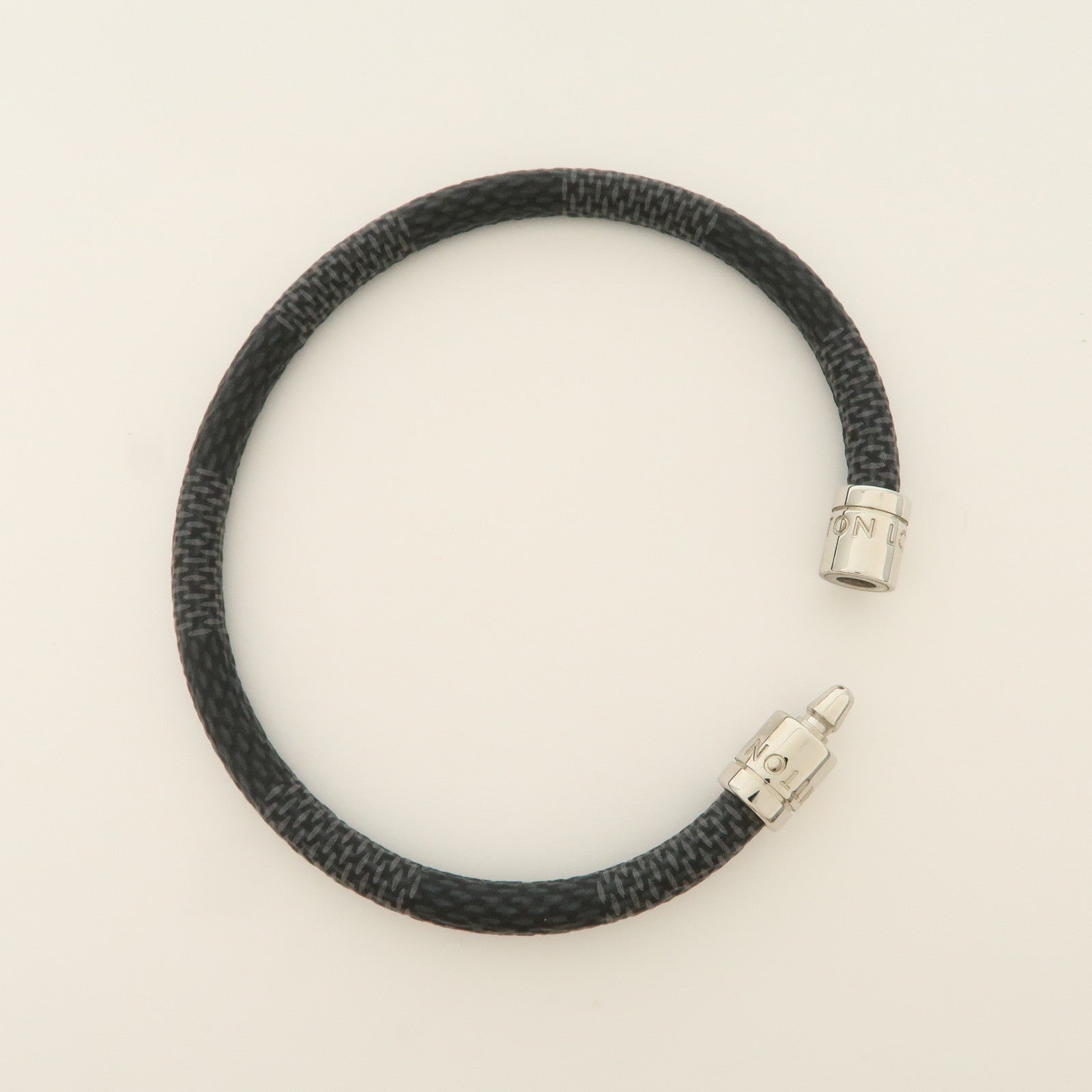 Louis Vuitton Damier Graphite Canvas Keep It Bracelet M6609E