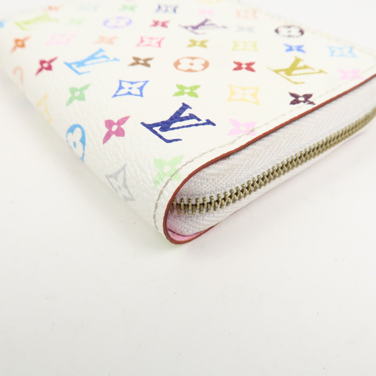Louis Vuitton Monogram Multicolor Zippy Coin Purse Blanc M93741