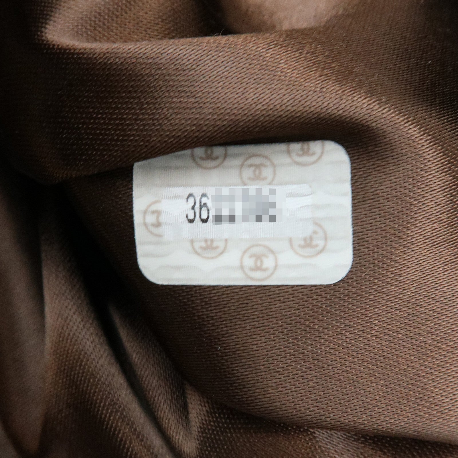 CHANEL COCO Mark Suede Chain Tote Bag Shoulder Bag Brown