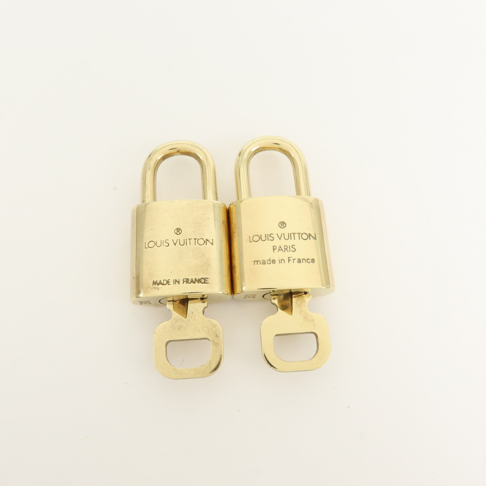 Louis Vuitton Set of 10 Lock & Key Cadena Key Lock Gold