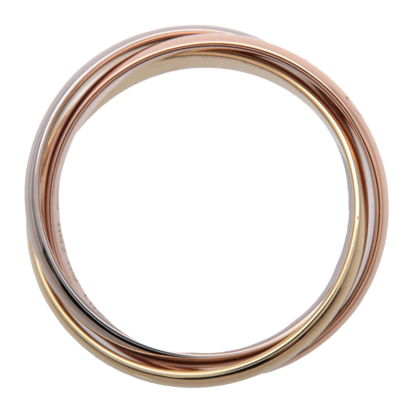 Cartier Trinity Ring SM K18 750YG/WG/PG #51 US6 EU51 HK13