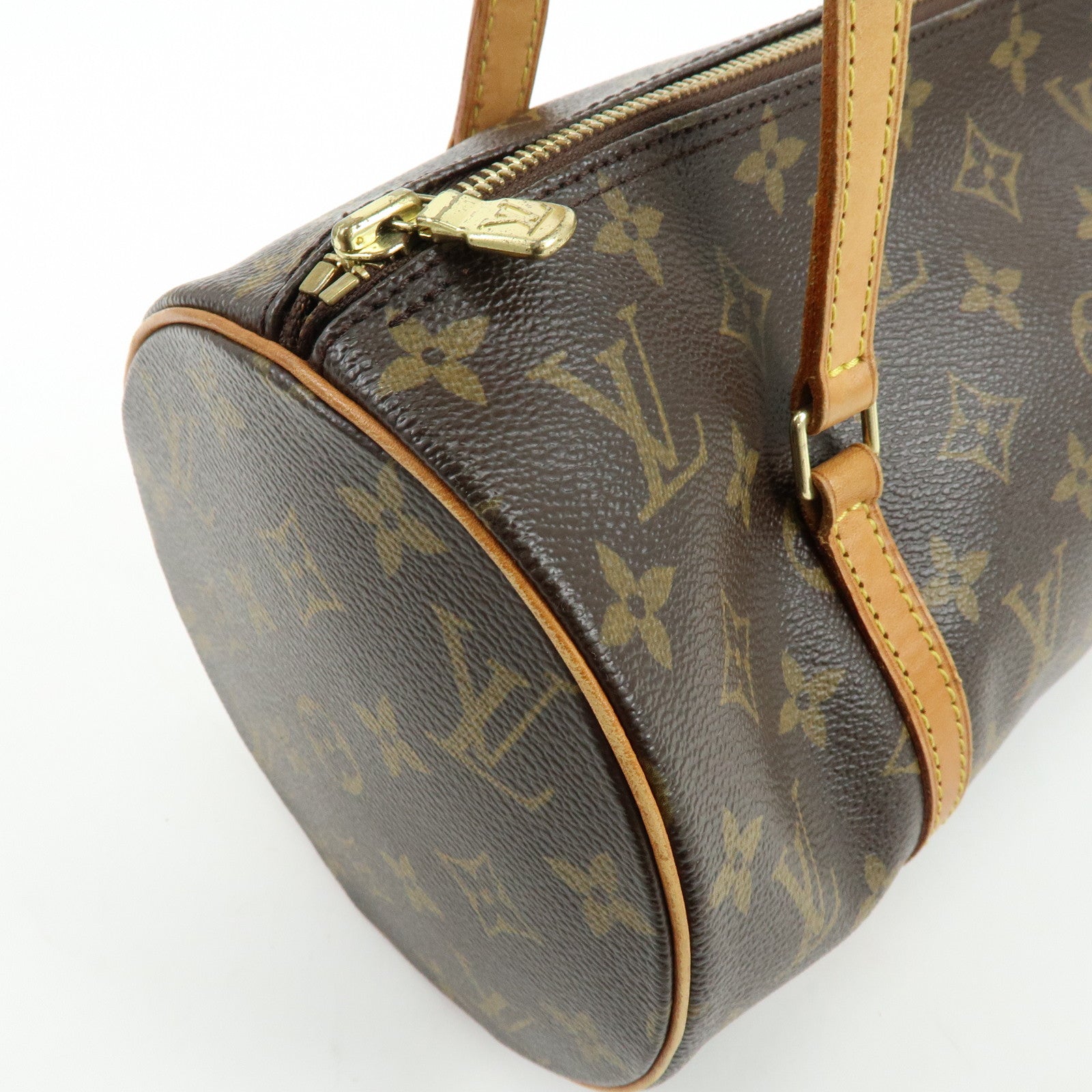 Louis Vuitton Monogram Papillon 30 Hand Bag Brown M51385