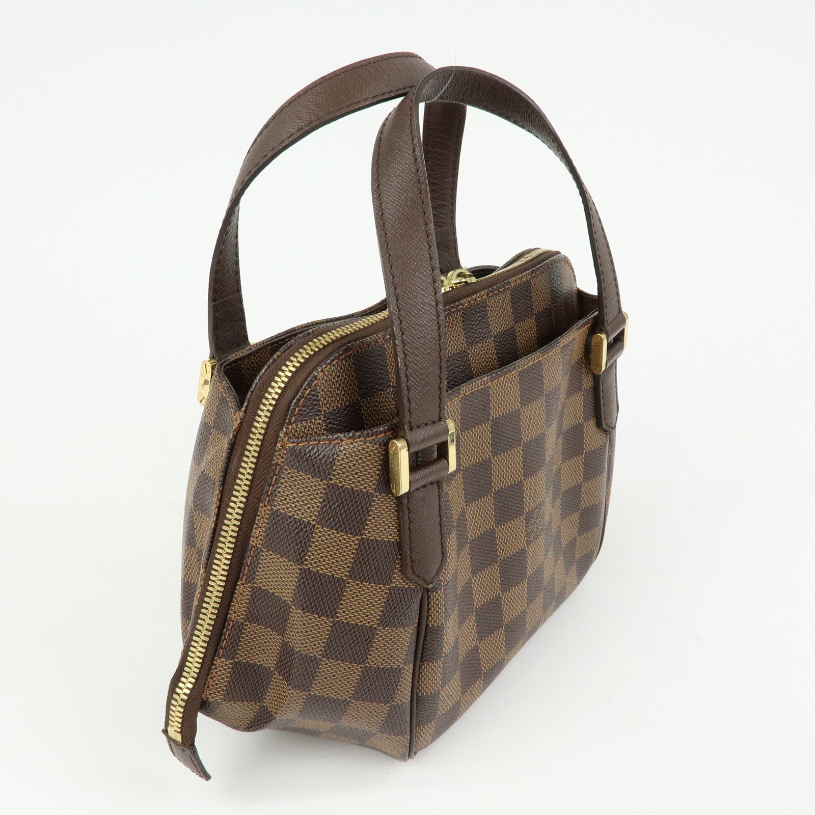 Louis Vuitton Damier Canvas Belem PM Hand Bag Ebene Brown N51173