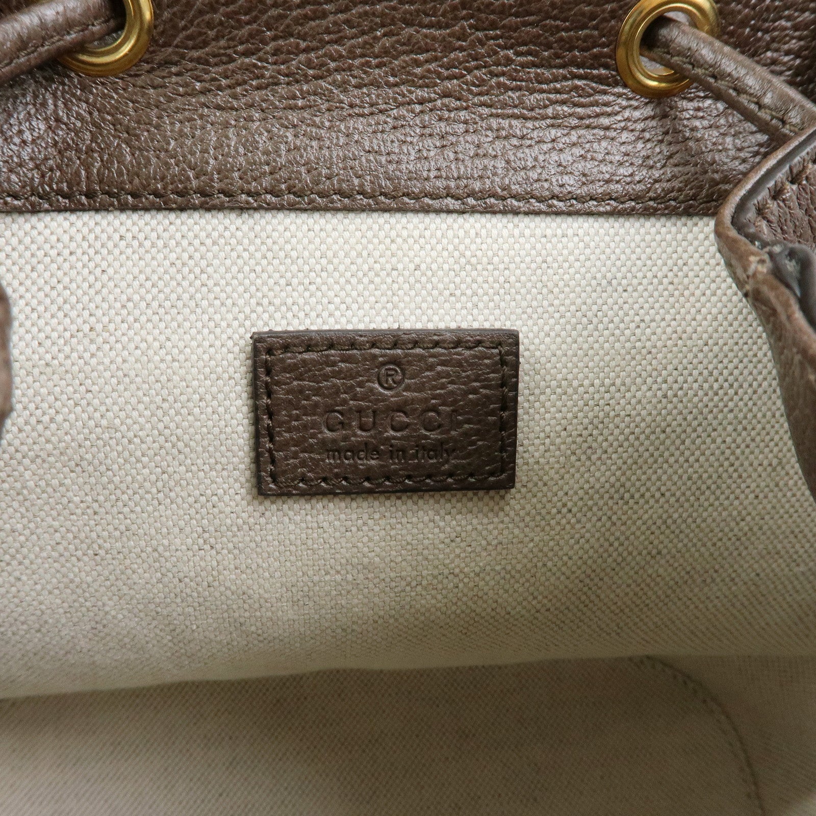 GUCCI Ophidia Sherry GG Supreme Leather Backpack Rucksack 795221