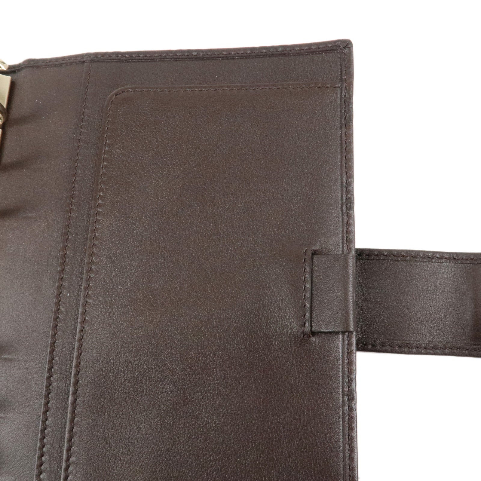GUCCI Guccissima Guccissima Leather Agenda Organizer Brown 115241 Used
