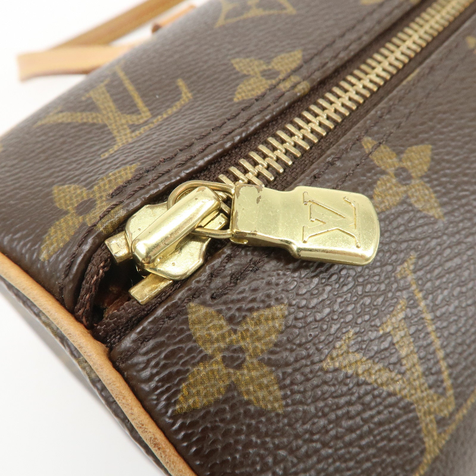 Louis Vuitton Monogram Papillon 30 Hand Bag Brown M51385