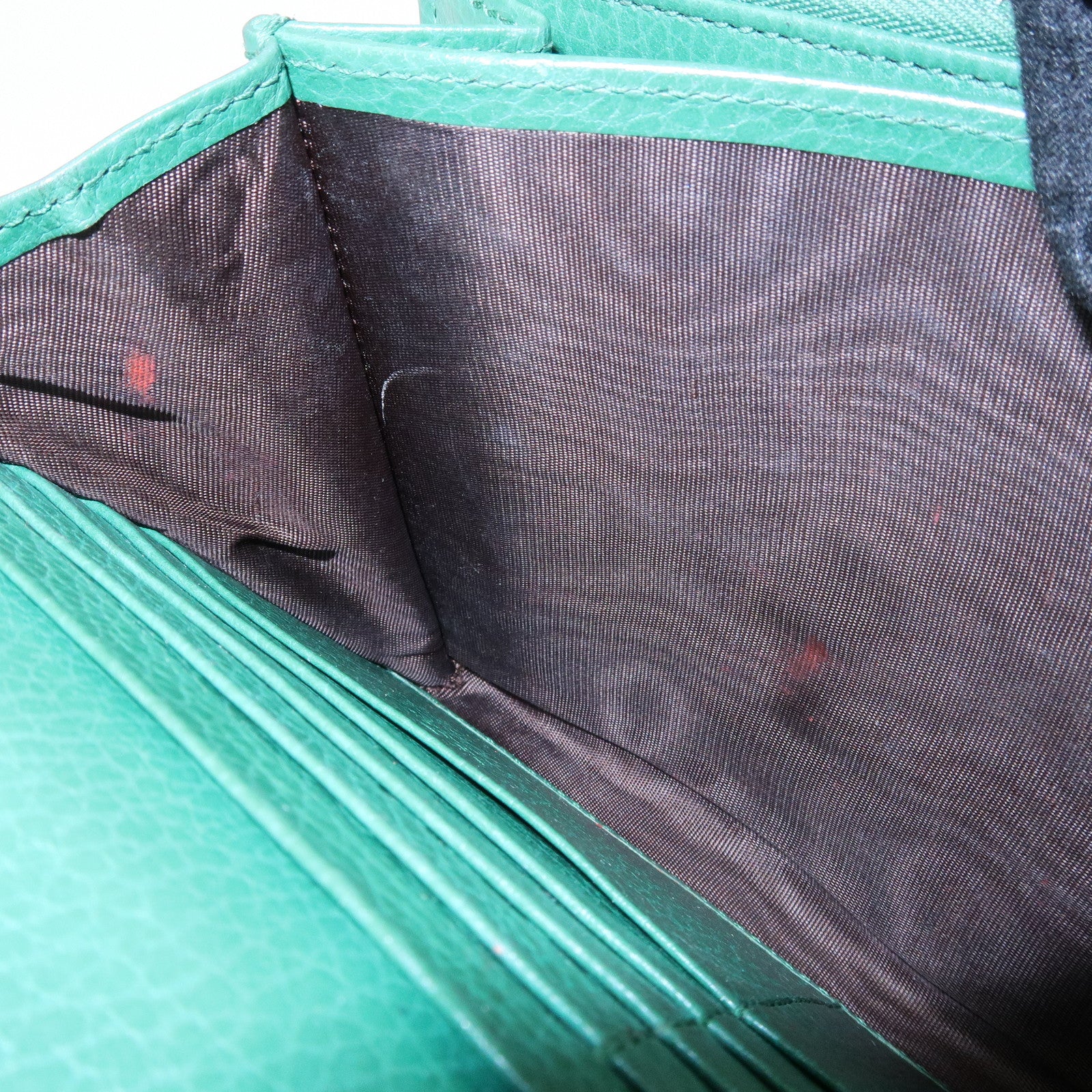 GUCCI Dionysus Leather Chain Wallet Shoulder Bag Green 401231