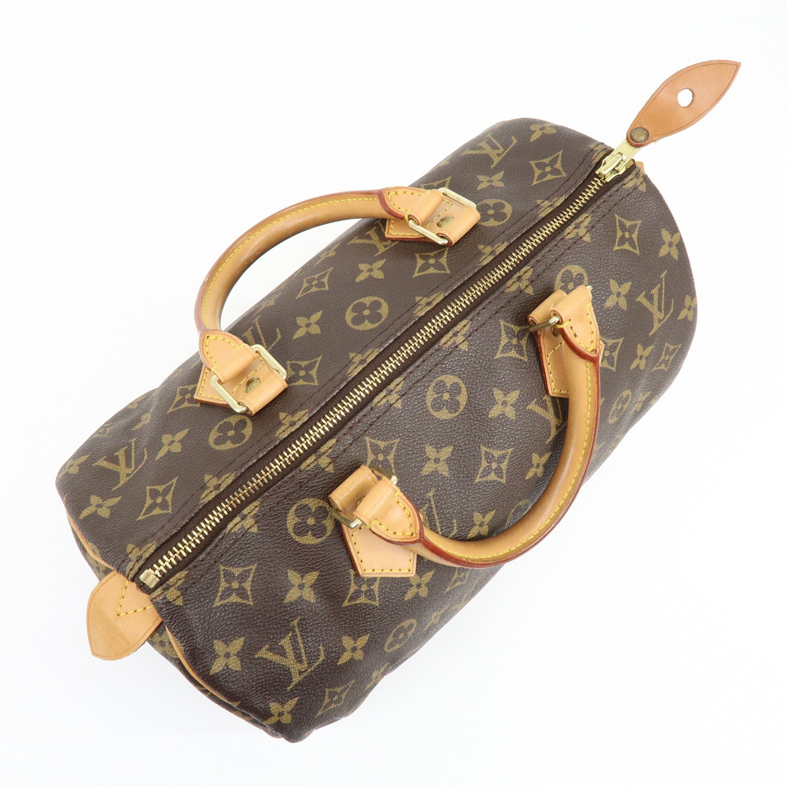 Louis Vuitton Monogram Speedy 30 Boston Bag Hand Bag Brown M41526